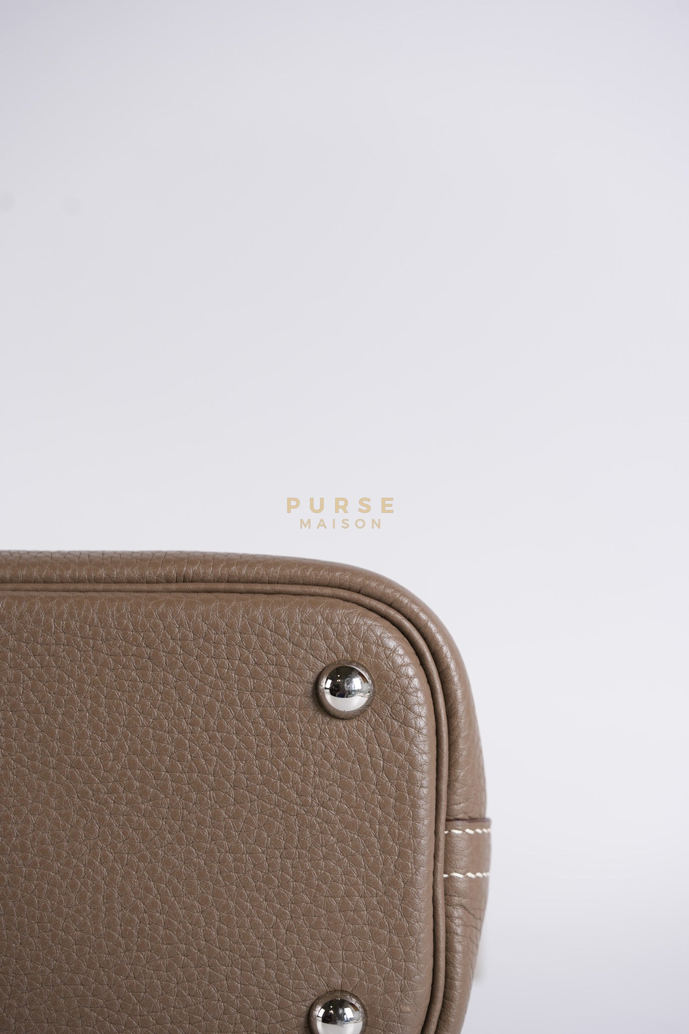 Bolide 31 in Etoupe Taurillon Clemence Leather Palladium Hardware Stamp X(2016) | Purse Maison Luxury Bags Shop