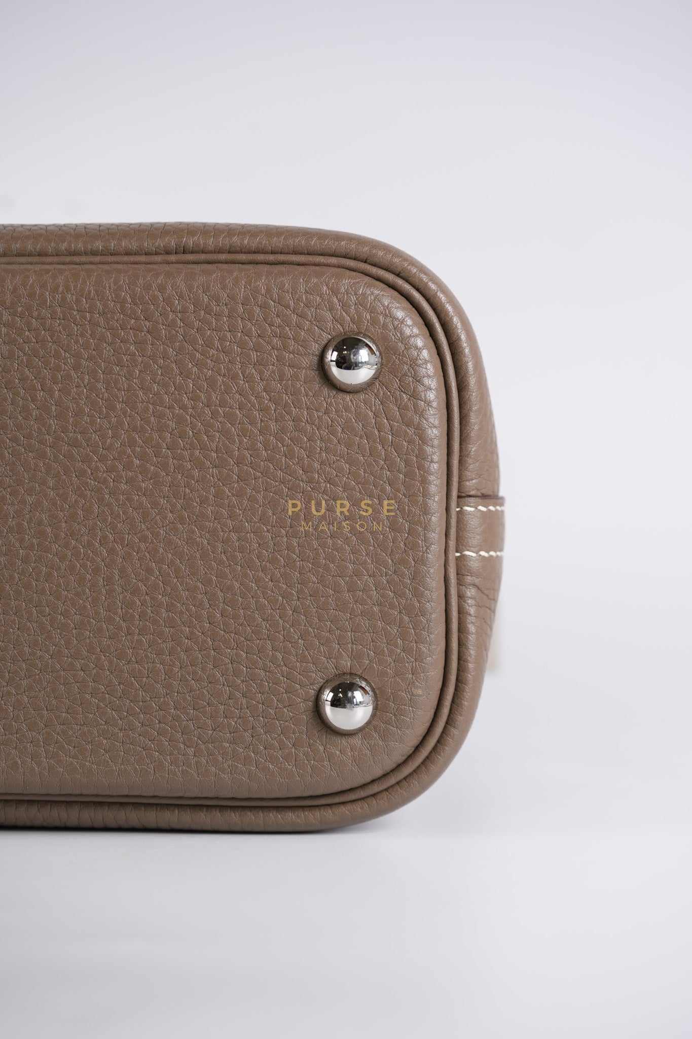 Bolide 31 in Etoupe Taurillon Clemence Leather Palladium Hardware Stamp X(2016) | Purse Maison Luxury Bags Shop