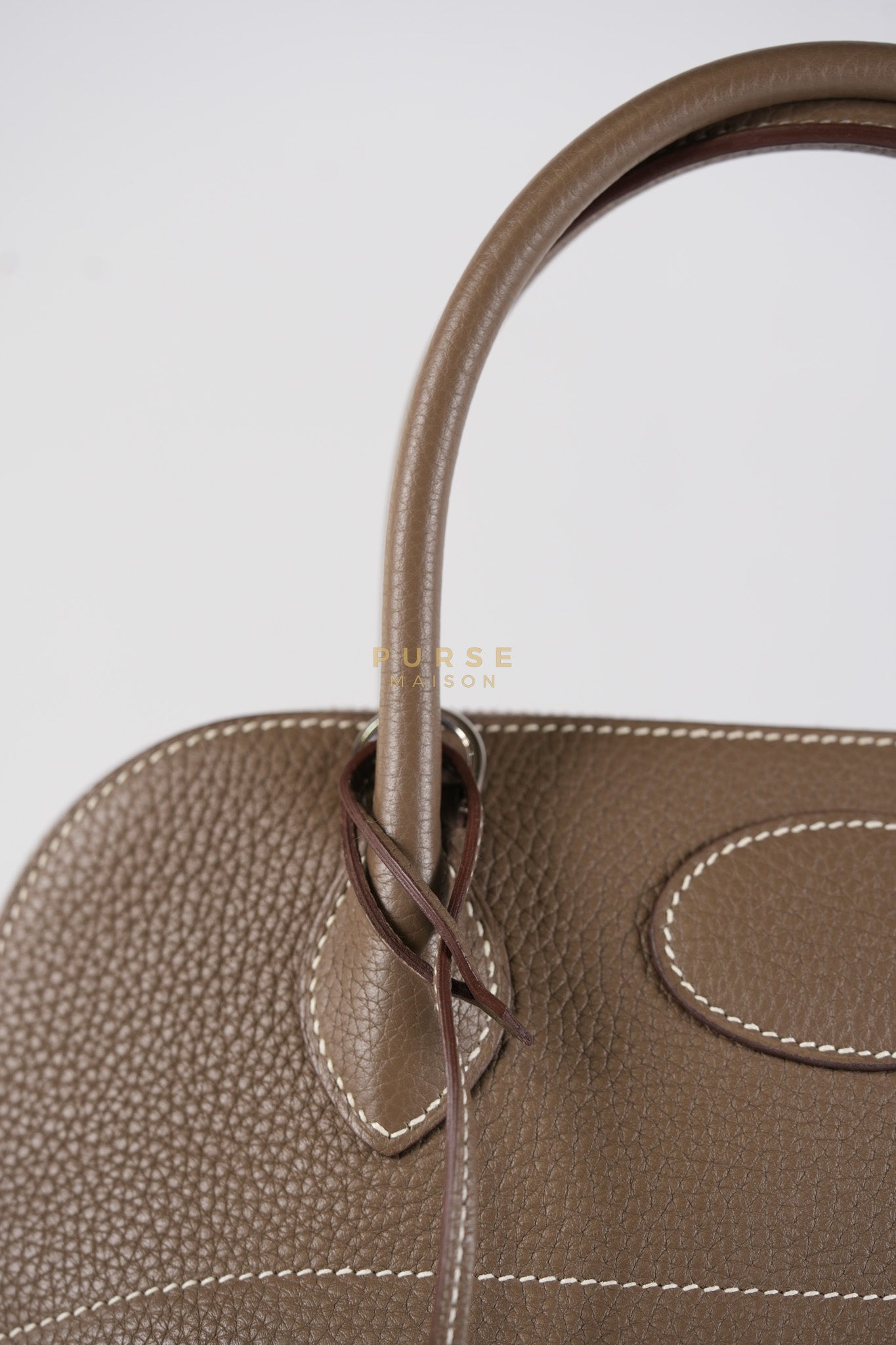 Bolide 31 in Etoupe Taurillon Clemence Leather Palladium Hardware Stamp X(2016) | Purse Maison Luxury Bags Shop