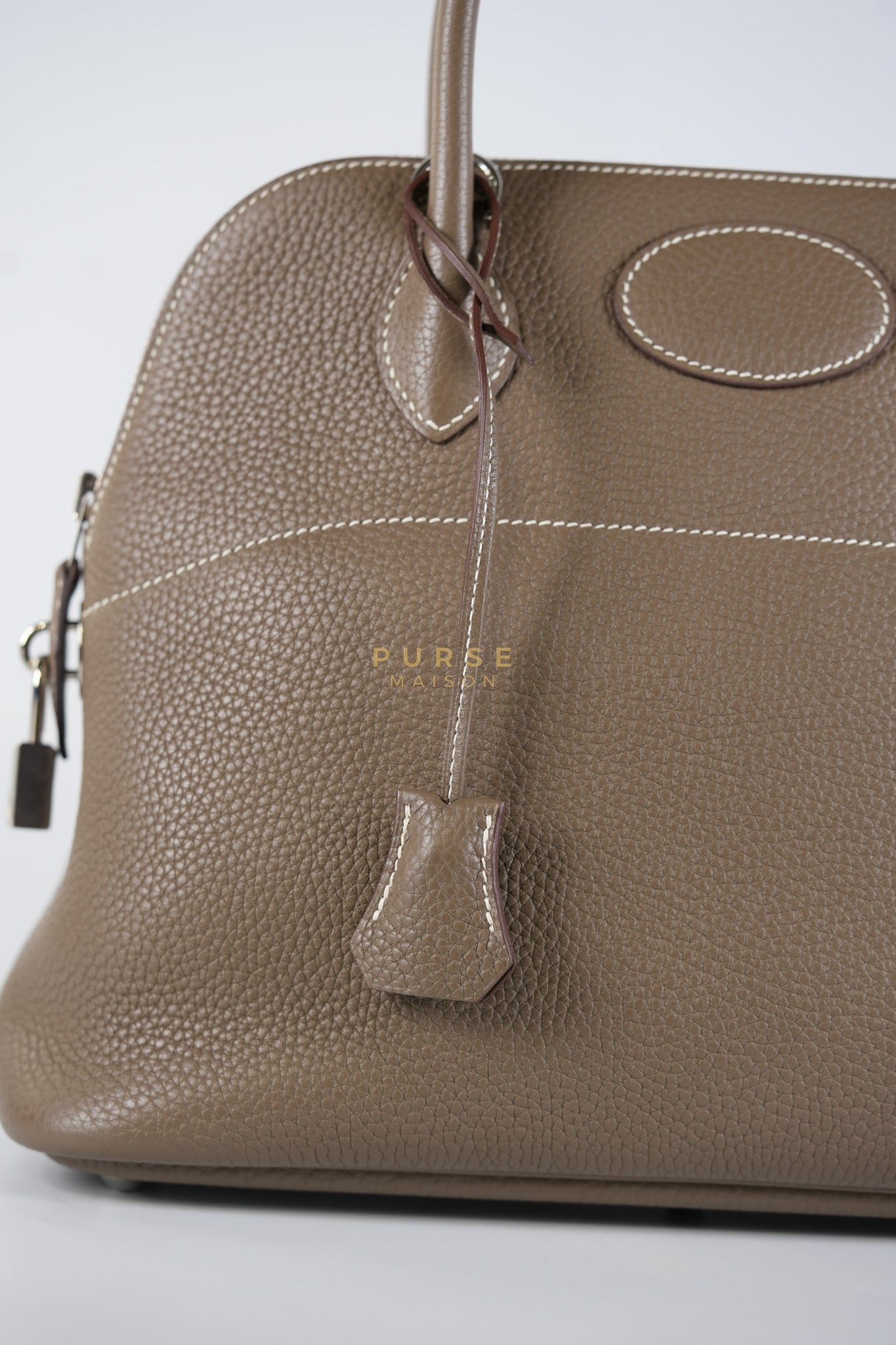 Bolide 31 in Etoupe Taurillon Clemence Leather Palladium Hardware Stamp X(2016) | Purse Maison Luxury Bags Shop