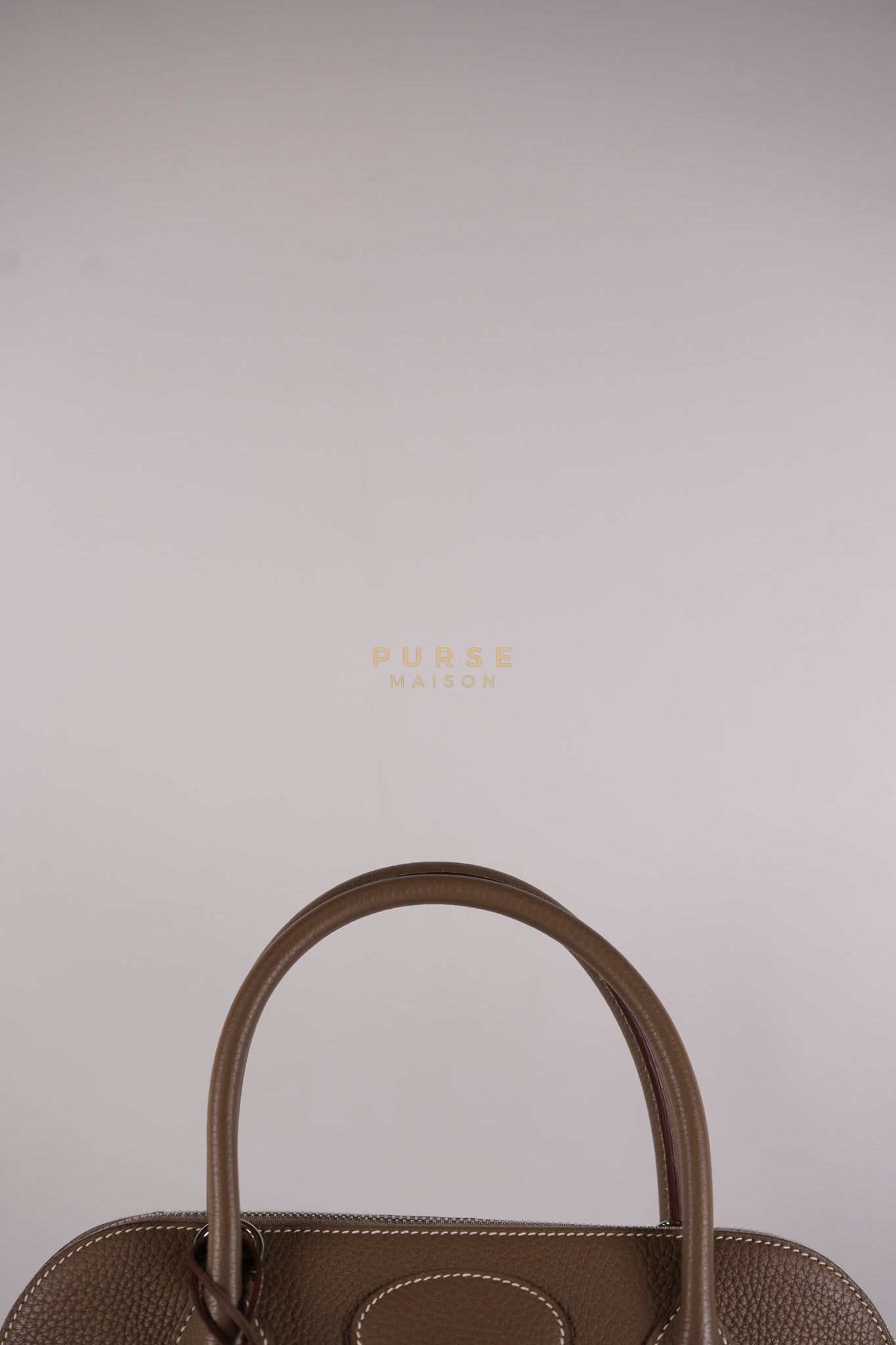 Bolide 31 in Etoupe Taurillon Clemence Leather Palladium Hardware Stamp X(2016) | Purse Maison Luxury Bags Shop
