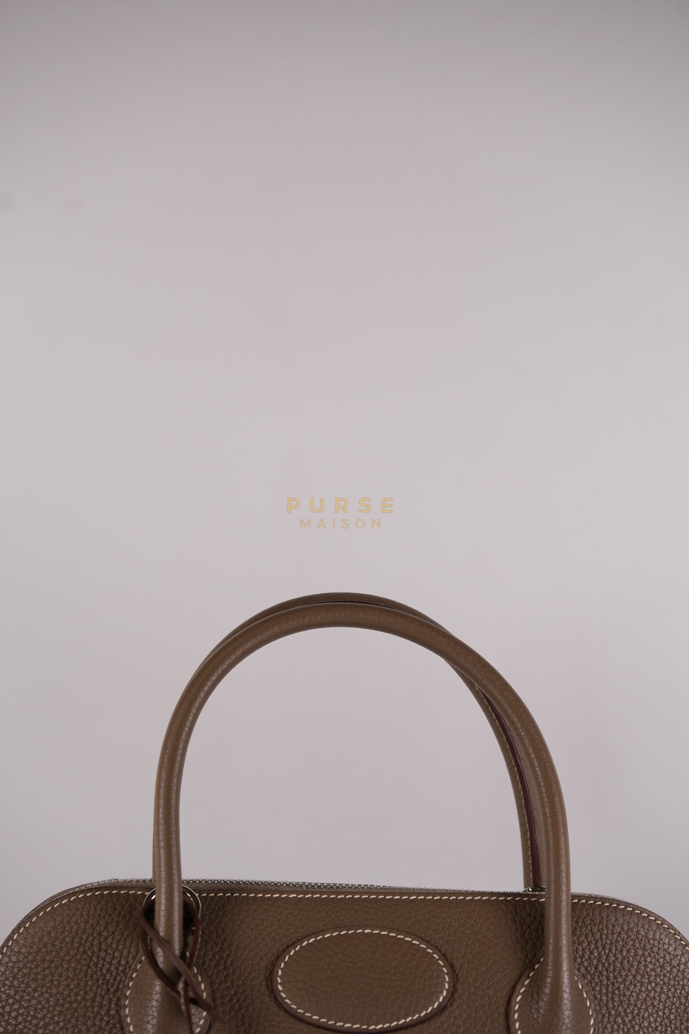 Bolide 31 in Etoupe Taurillon Clemence Leather Palladium Hardware Stamp X(2016) | Purse Maison Luxury Bags Shop