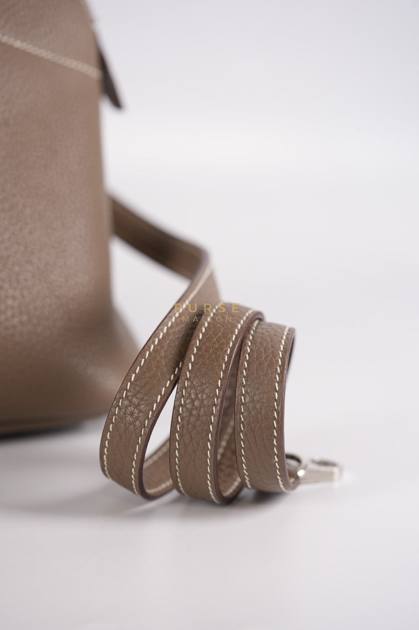 Bolide 31 in Etoupe Taurillon Clemence Leather Palladium Hardware Stamp X(2016) | Purse Maison Luxury Bags Shop