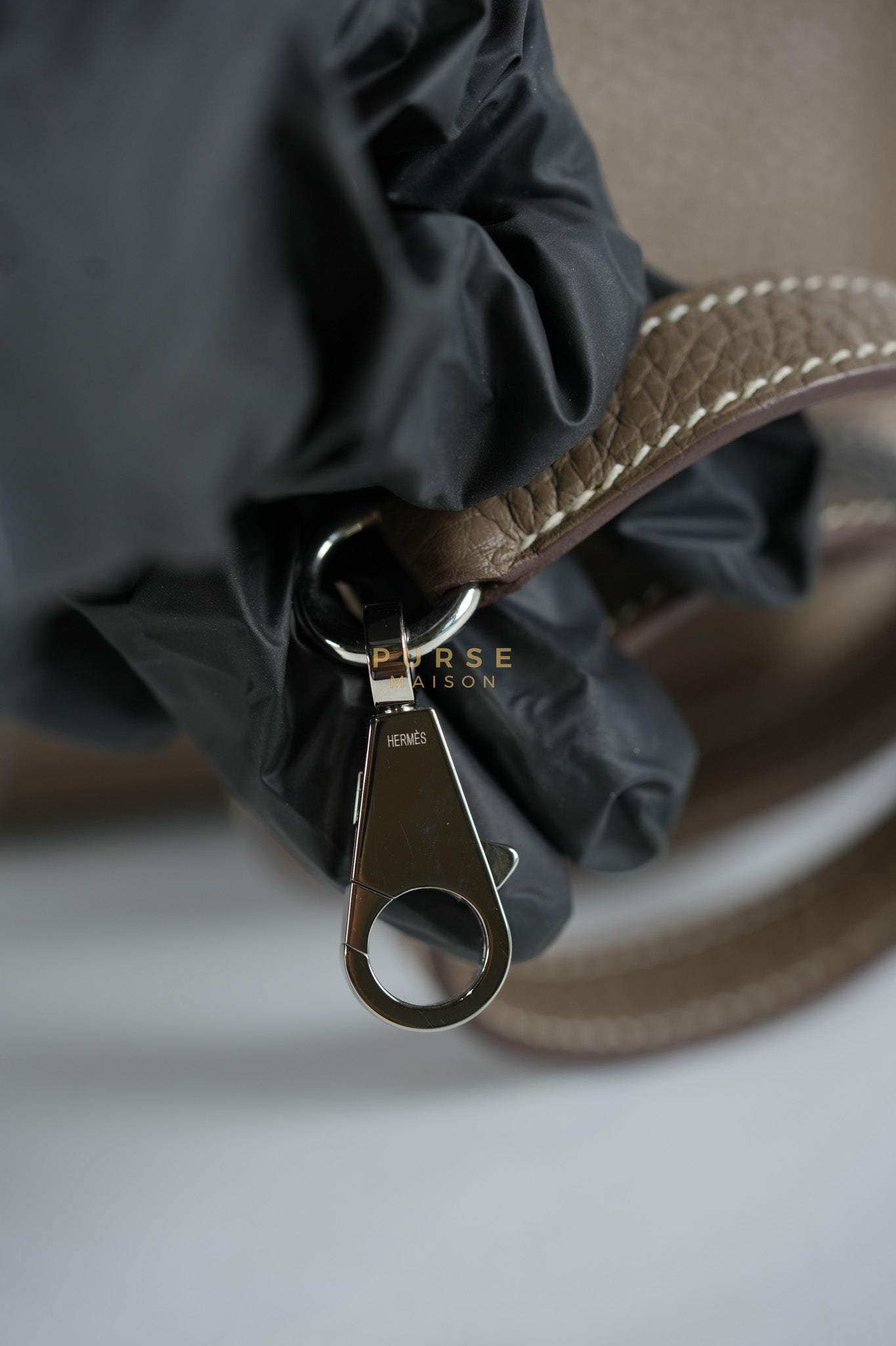 Bolide 31 in Etoupe Taurillon Clemence Leather Palladium Hardware Stamp X(2016) | Purse Maison Luxury Bags Shop