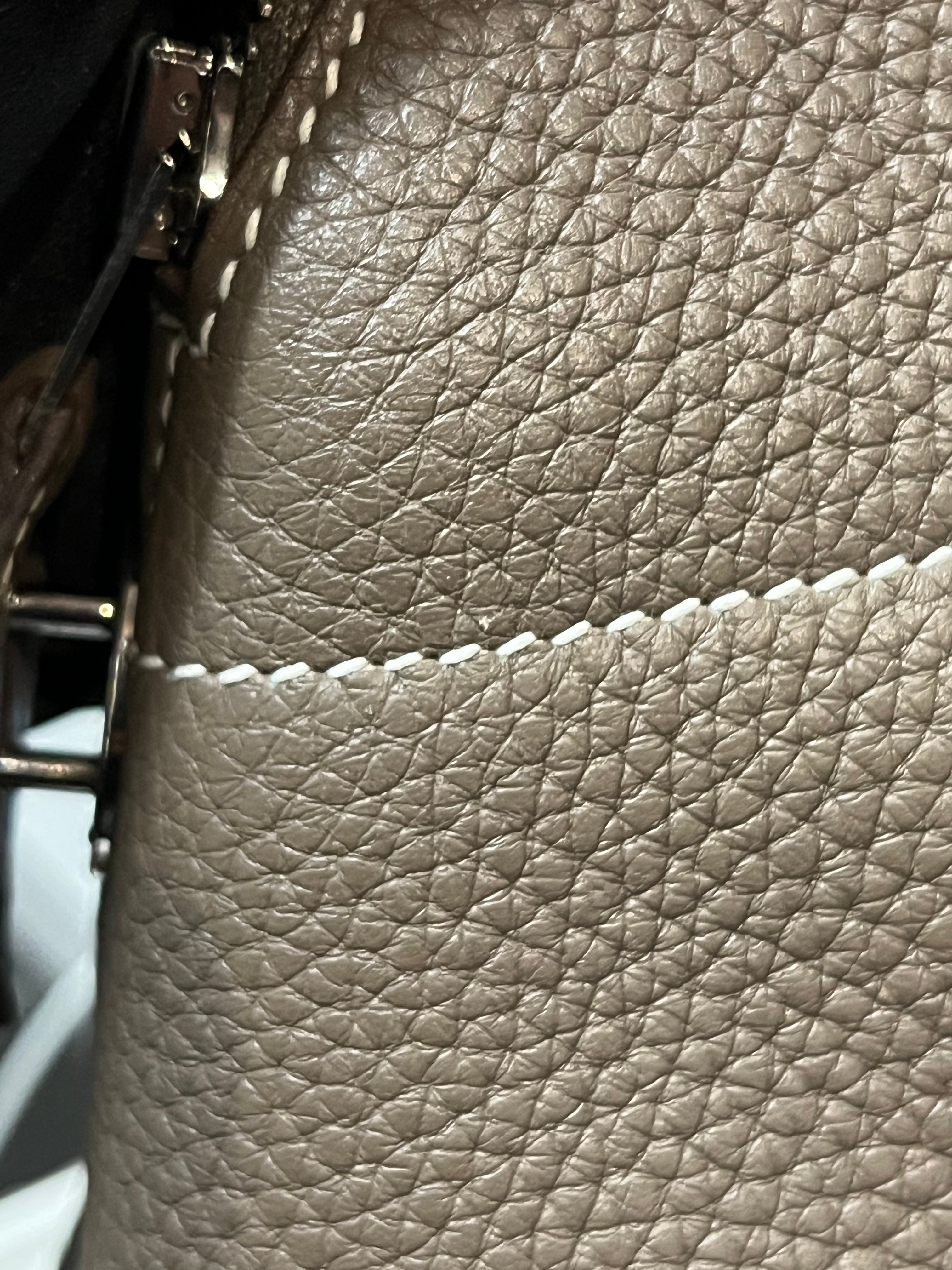 Bolide 31 in Etoupe Taurillon Clemence Leather Palladium Hardware Stamp X(2016) | Purse Maison Luxury Bags Shop