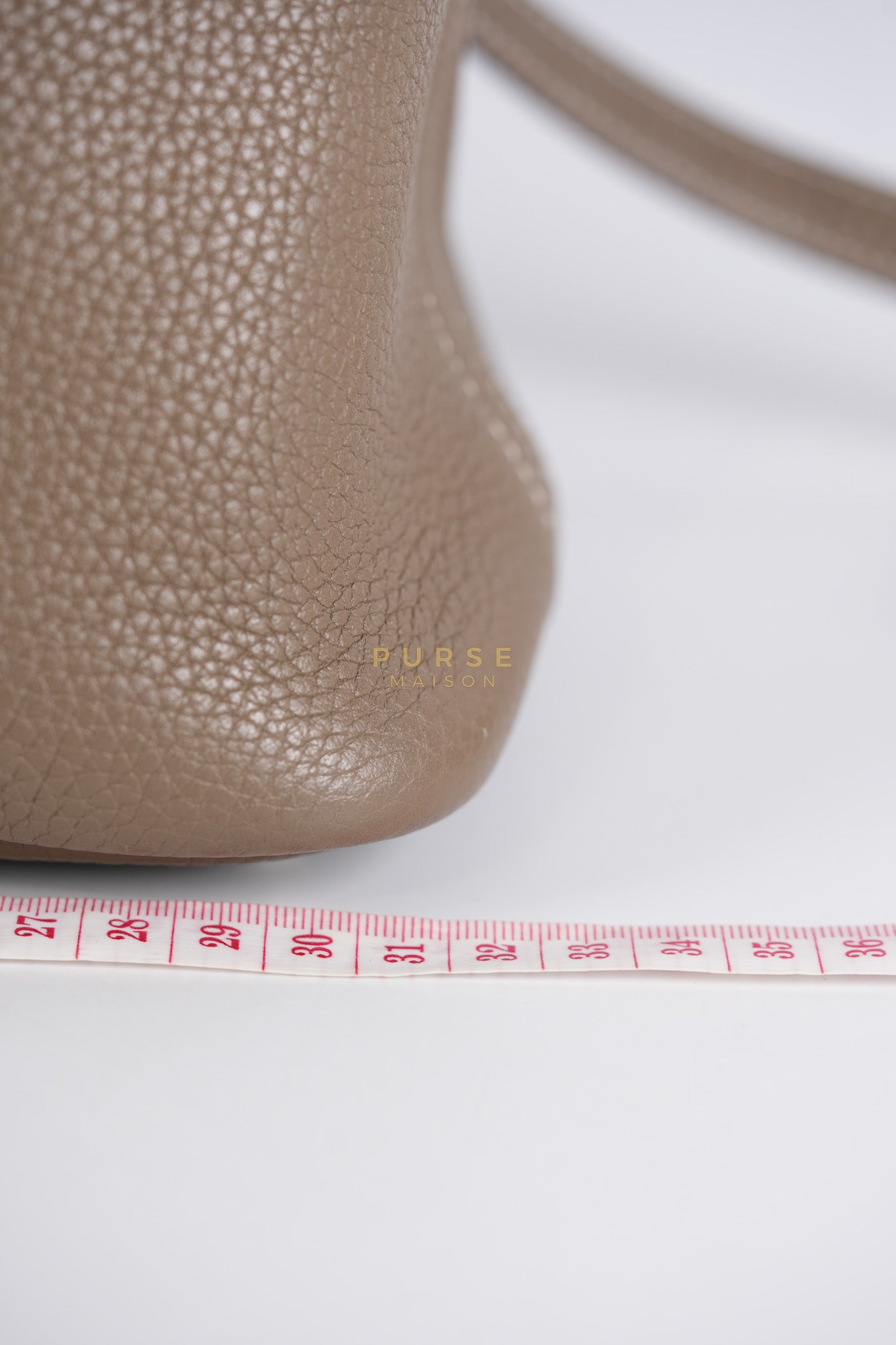 Bolide 31 in Etoupe Taurillon Clemence Leather Palladium Hardware Stamp X(2016) | Purse Maison Luxury Bags Shop