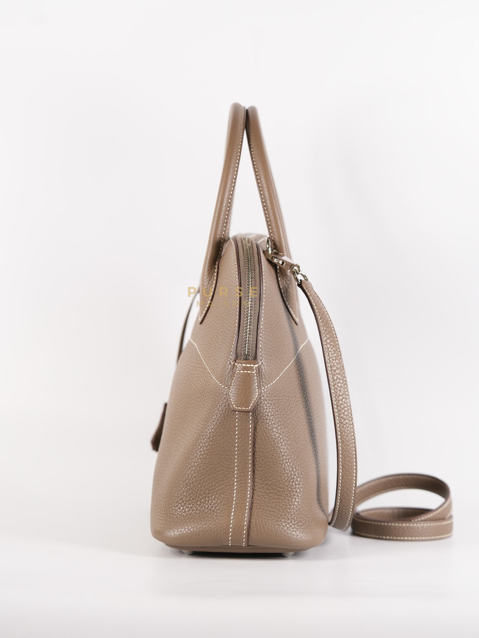 Bolide 31 in Etoupe Taurillon Clemence Leather Palladium Hardware Stamp X(2016) | Purse Maison Luxury Bags Shop