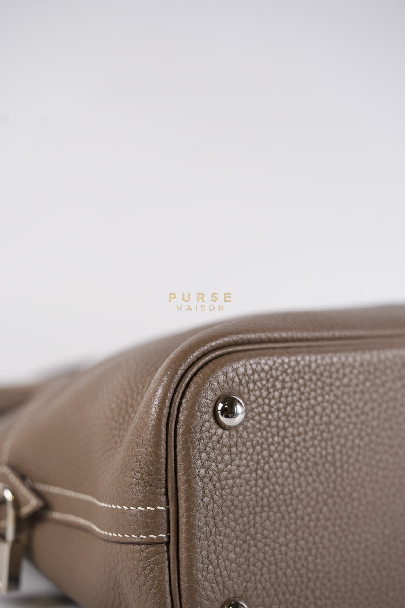 Bolide 31 in Etoupe Taurillon Clemence Leather Palladium Hardware Stamp X(2016) | Purse Maison Luxury Bags Shop