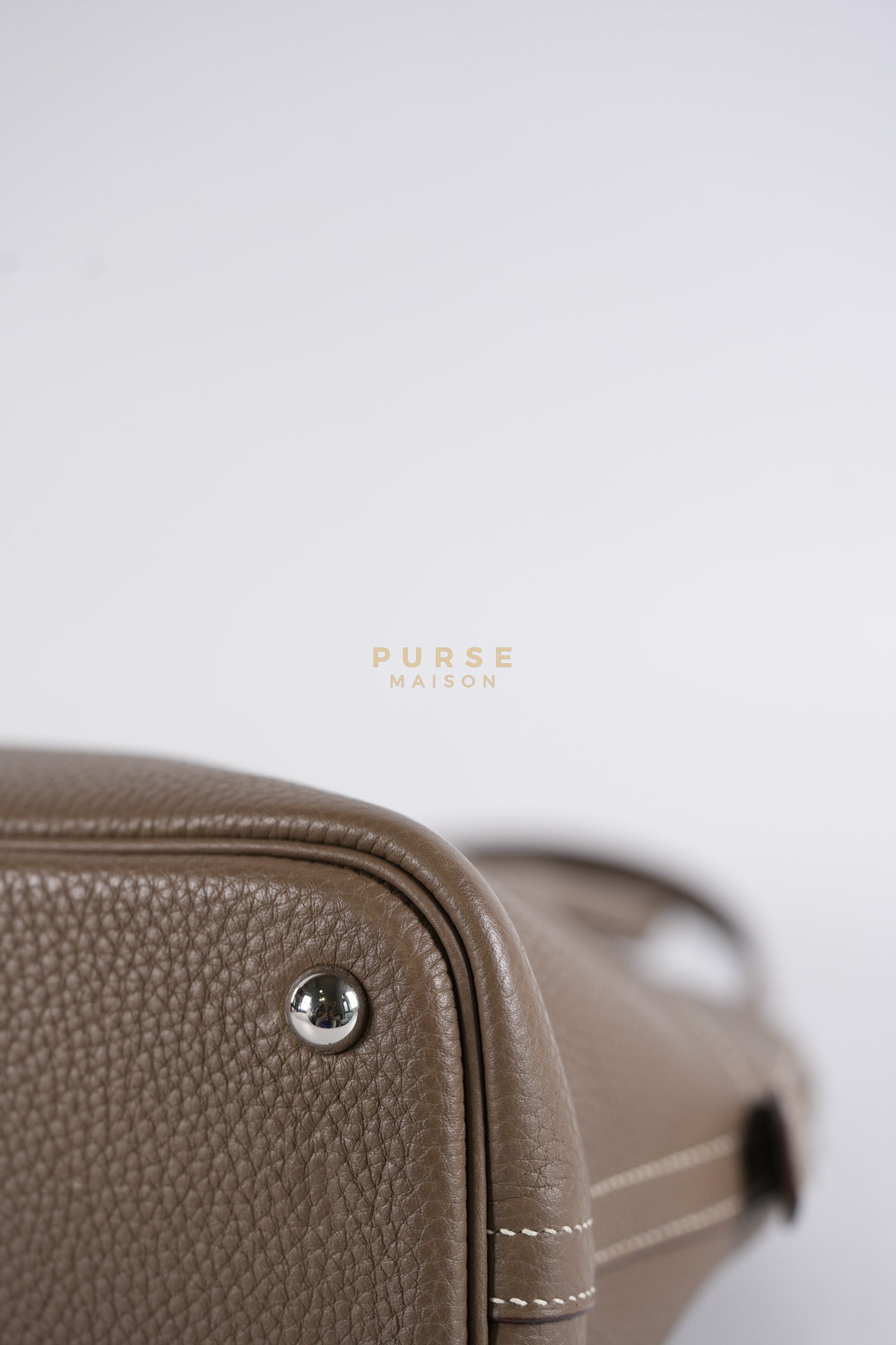 Bolide 31 in Etoupe Taurillon Clemence Leather Palladium Hardware Stamp X(2016) | Purse Maison Luxury Bags Shop