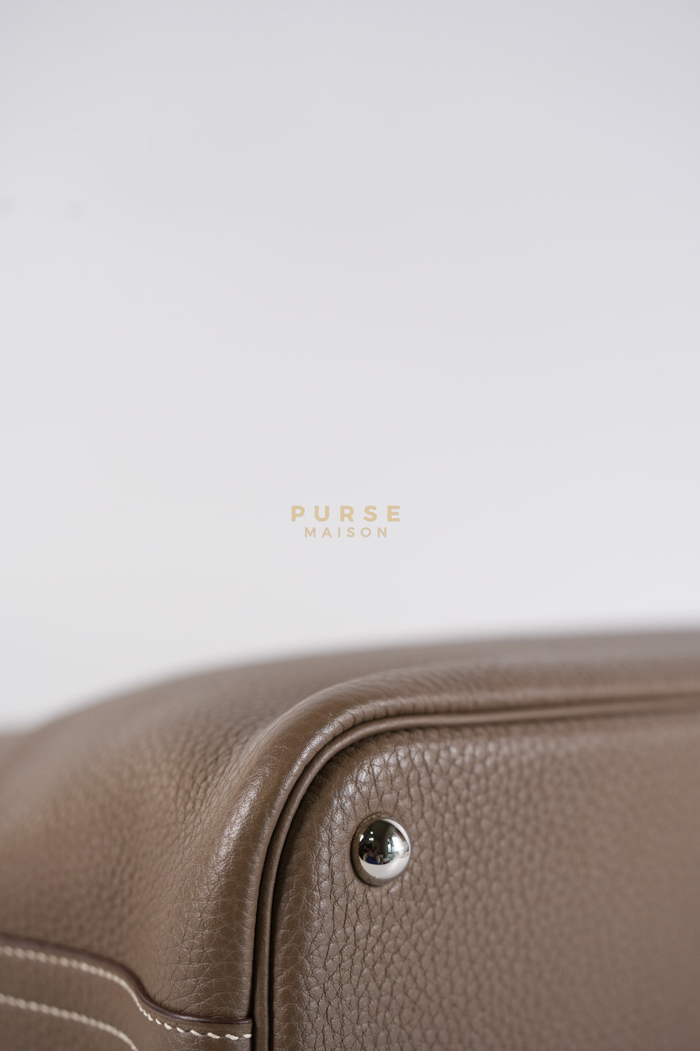 Bolide 31 in Etoupe Taurillon Clemence Leather Palladium Hardware Stamp X(2016) | Purse Maison Luxury Bags Shop