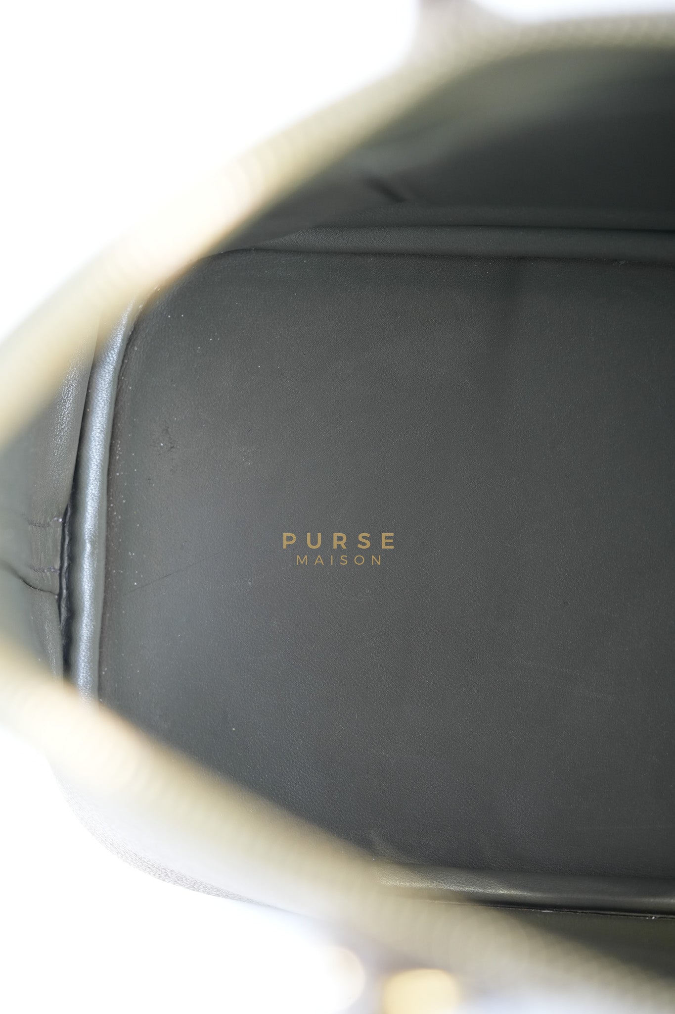 Bolide 35 in Dark Toupe Chèvre Mysore Leather Gold Hardware Stamp F Square(2002) | Purse Maison Luxury Bags Shop