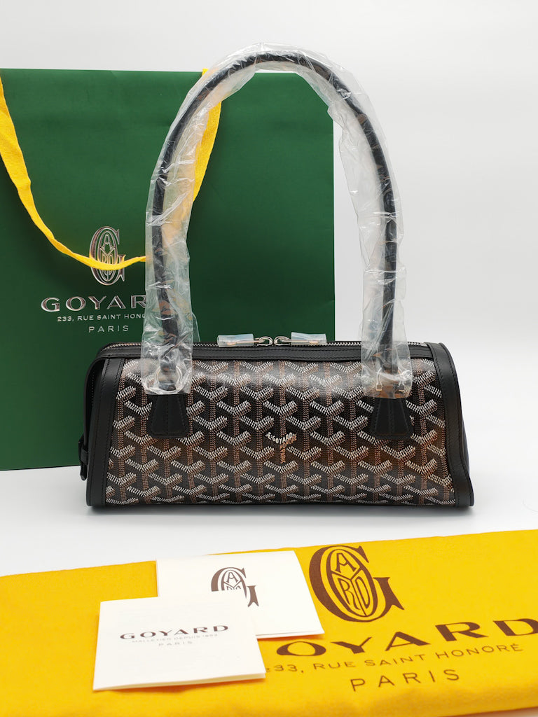 Bonbonniere in Black Goyardine Canvas Shoulder | Purse Maison Luxury Bags Shop