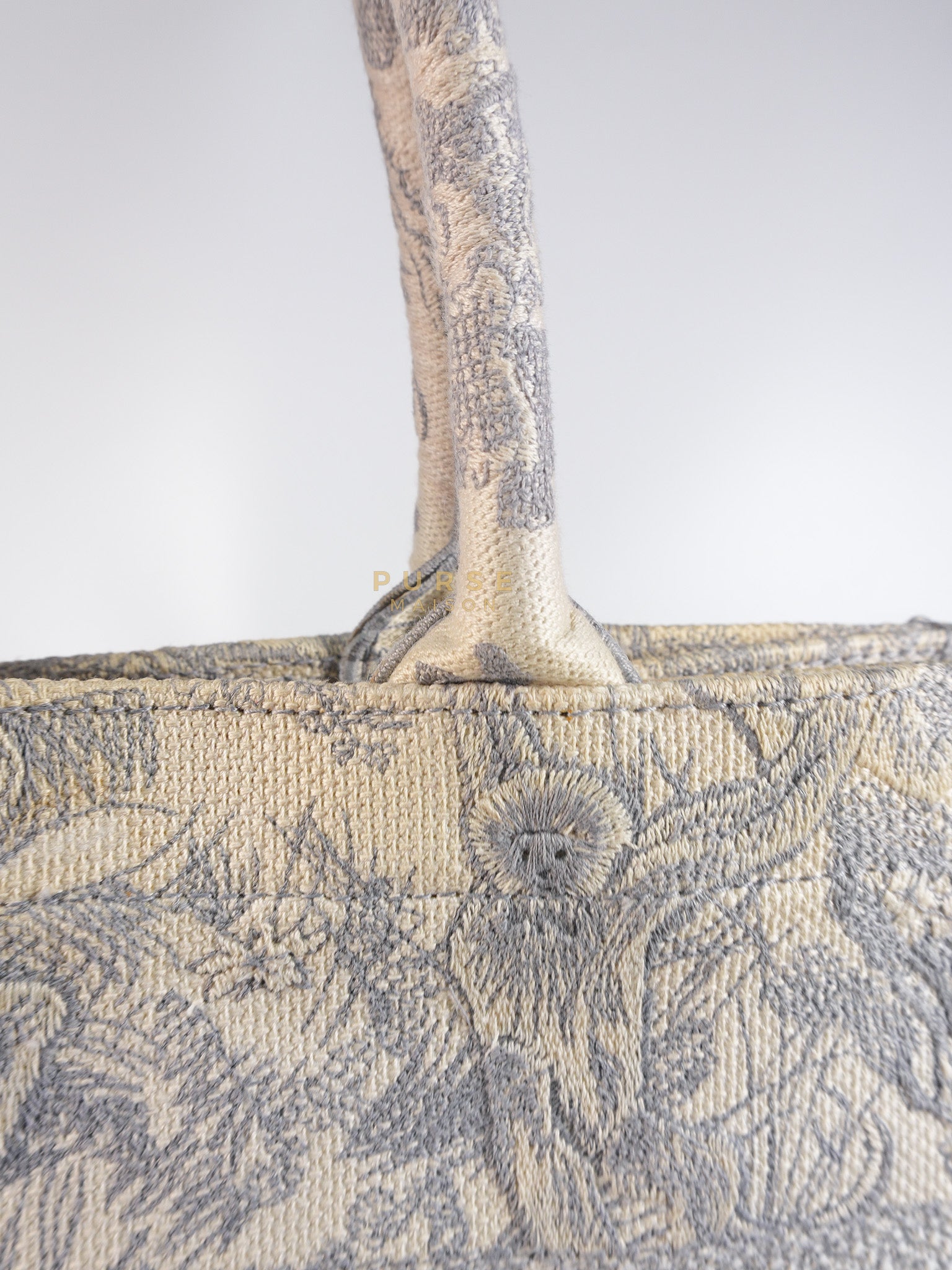 Book Tote Bag Medium in White & Gray | Purse Maison Luxury Bags Shop
