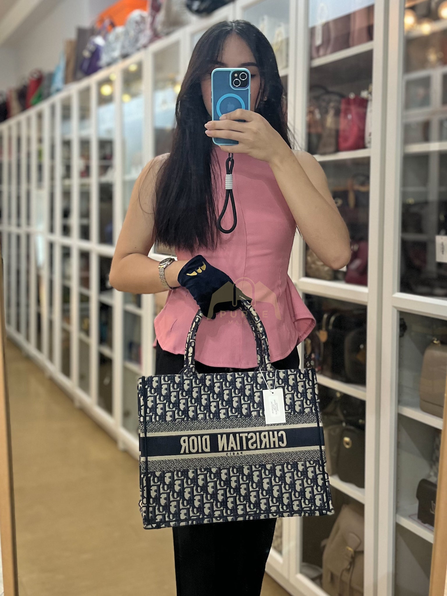 Book Tote Medium Oblique Jacquard Canvas | Purse Maison Luxury Bags Shop