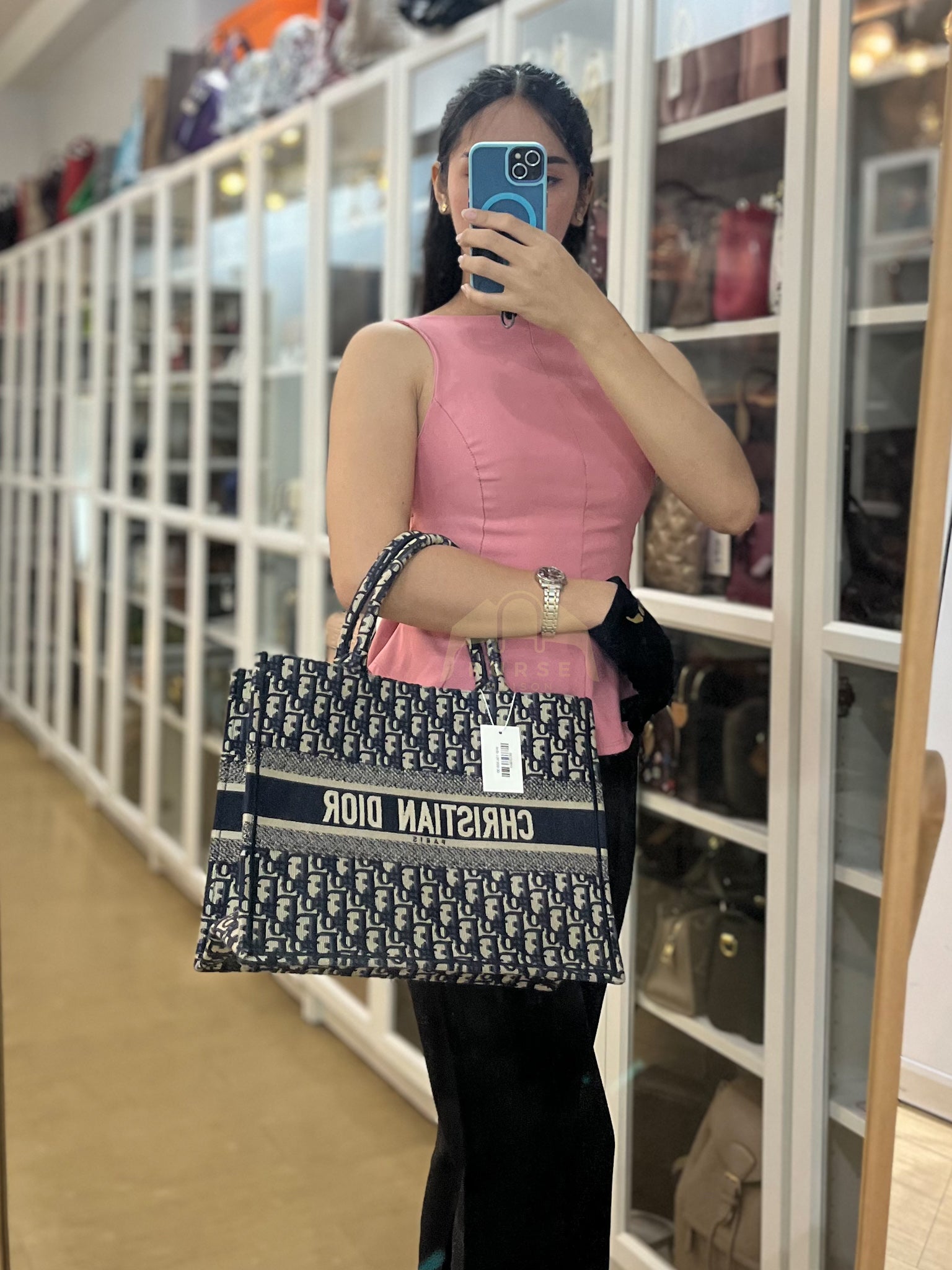 Book Tote Medium Oblique Jacquard Canvas | Purse Maison Luxury Bags Shop