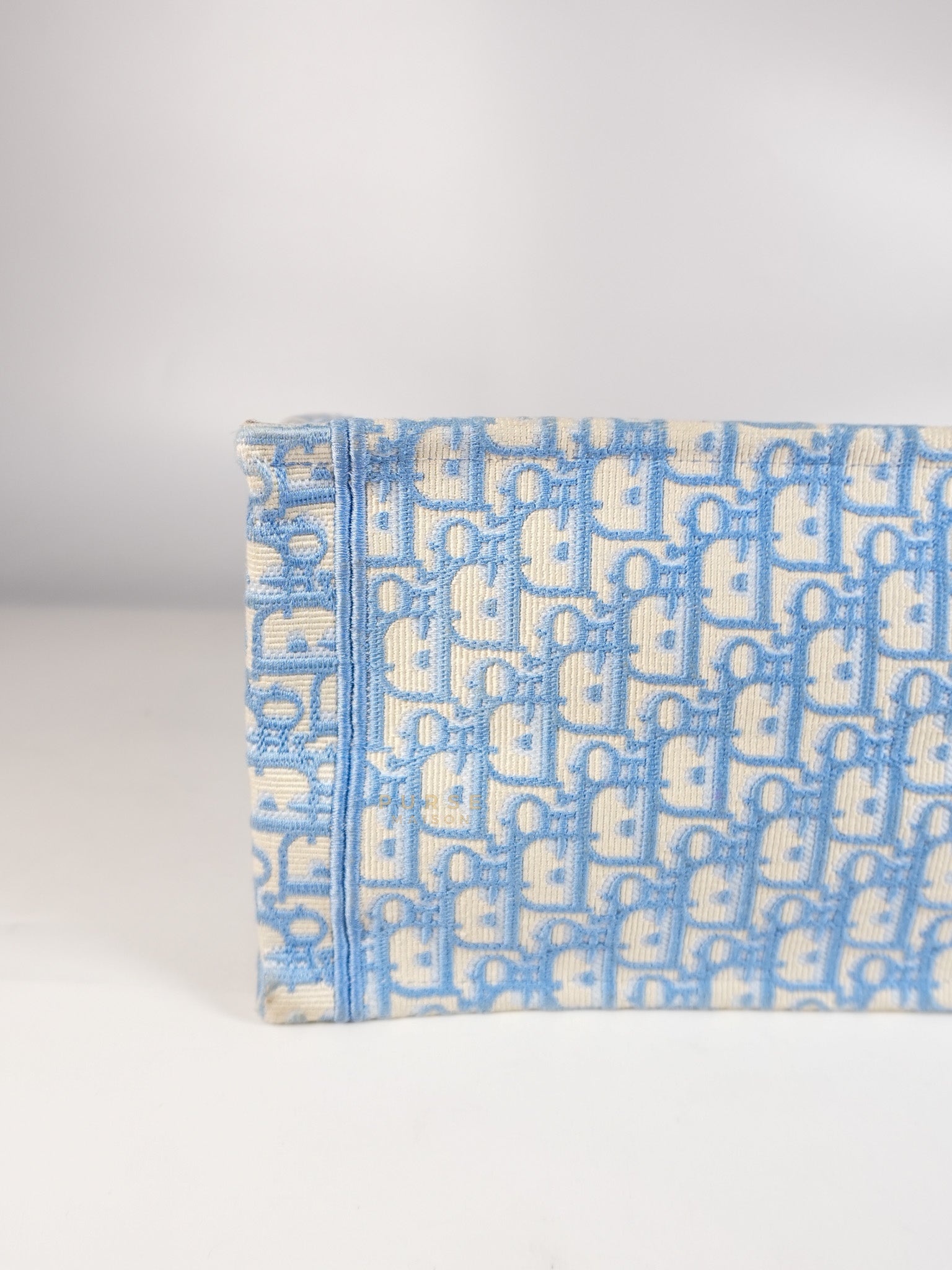 Book Tote Medium Sky Blue Oblique Canvas | Purse Maison Luxury Bags Shop