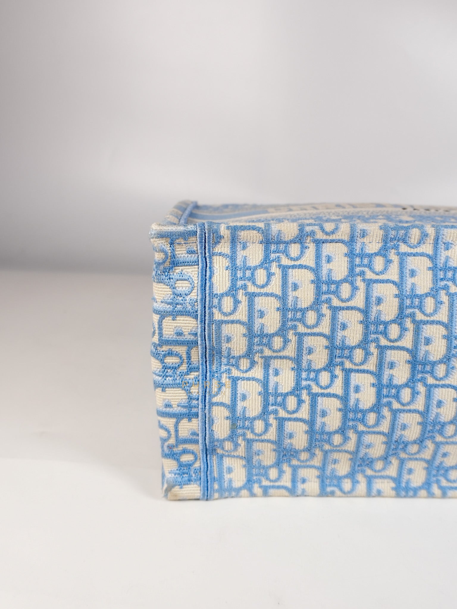 Book Tote Medium Sky Blue Oblique Canvas | Purse Maison Luxury Bags Shop