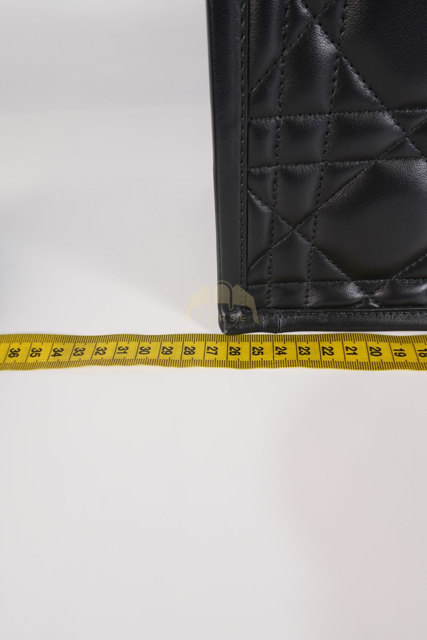 Book Tote Small in Black Macrocannage Calfskin Leather Light Gold Hardware | Purse Maison Luxury Bags Shop