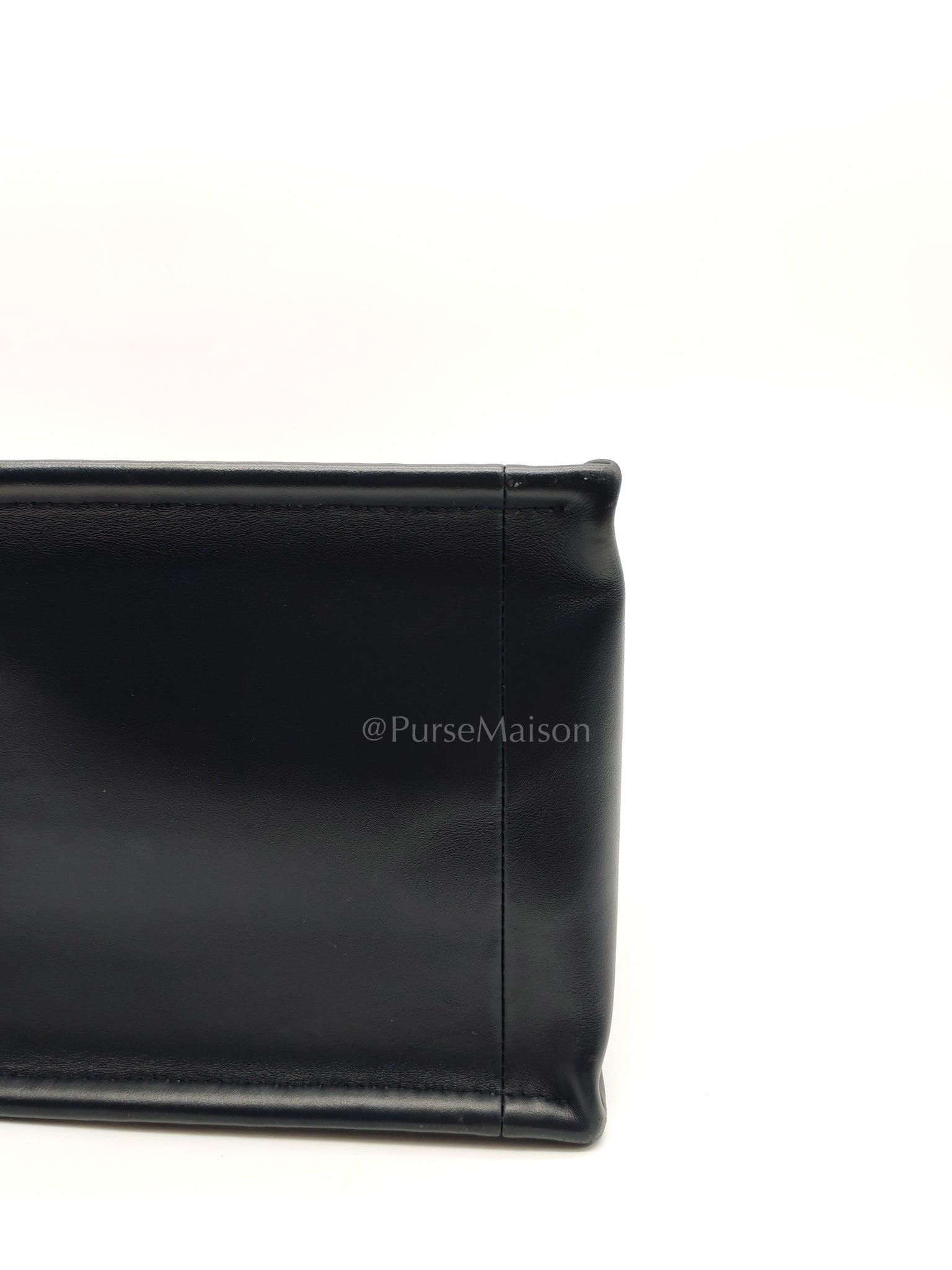 Booktote in Medium Embroidery and Calfskin Leather Shoulder Bag | Purse Maison Luxury Bags Shop