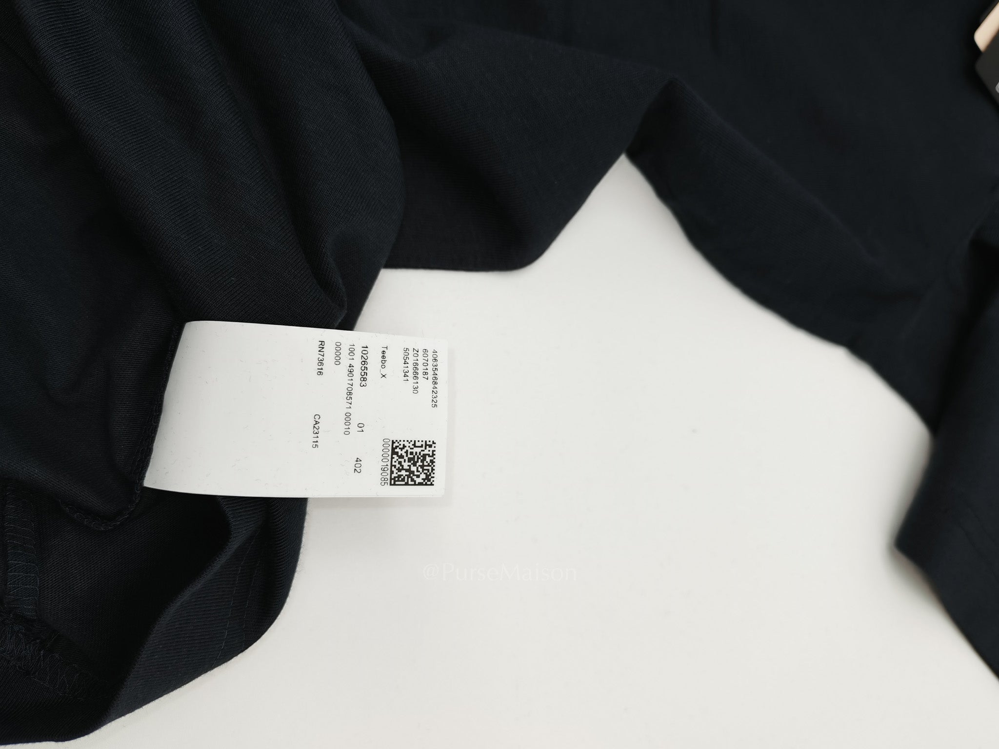 Jersey Cotton T-Shirt in Navy Blue for Men Size L