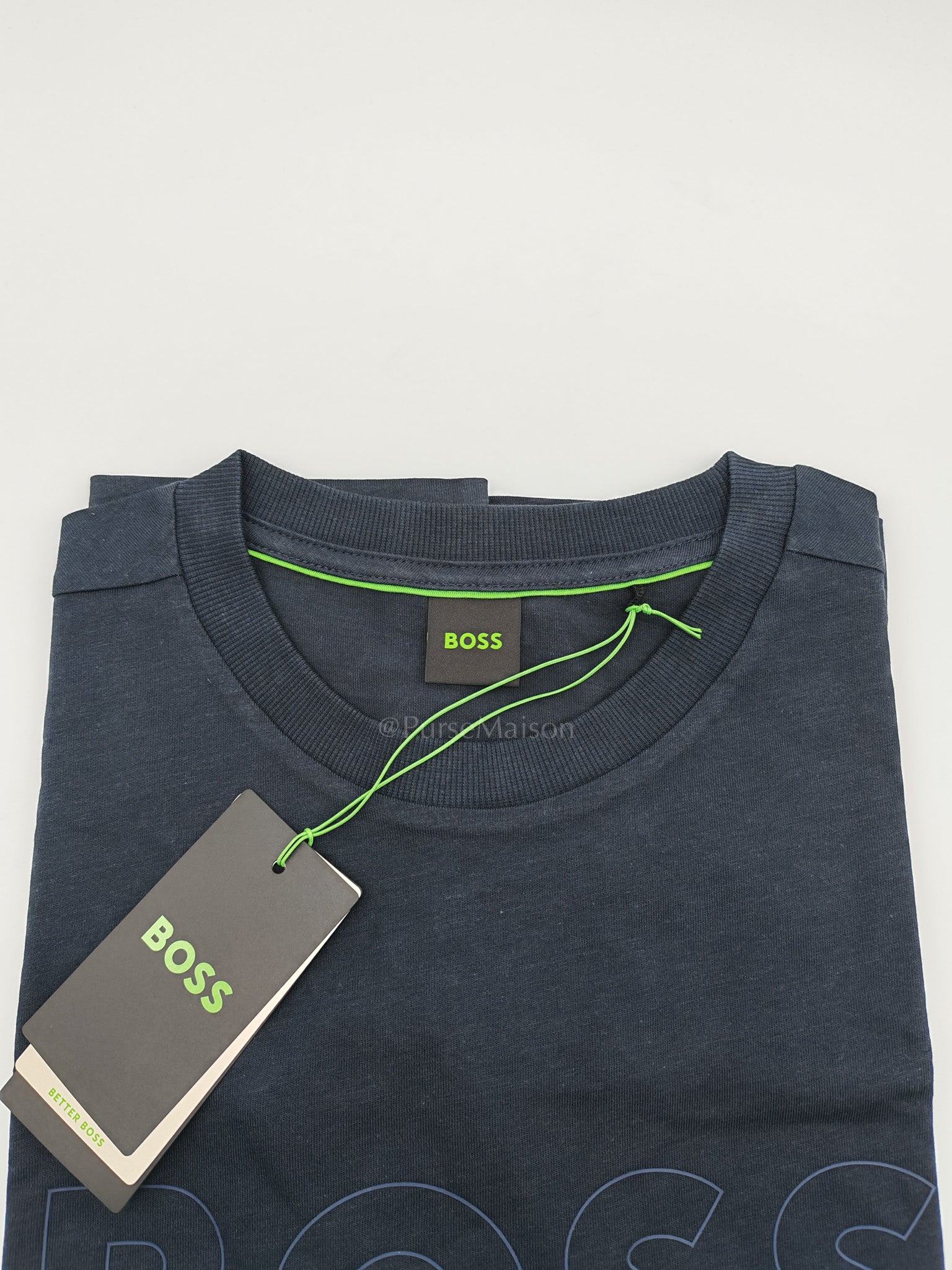 Jersey Cotton T-Shirt in Navy Blue for Men Size L