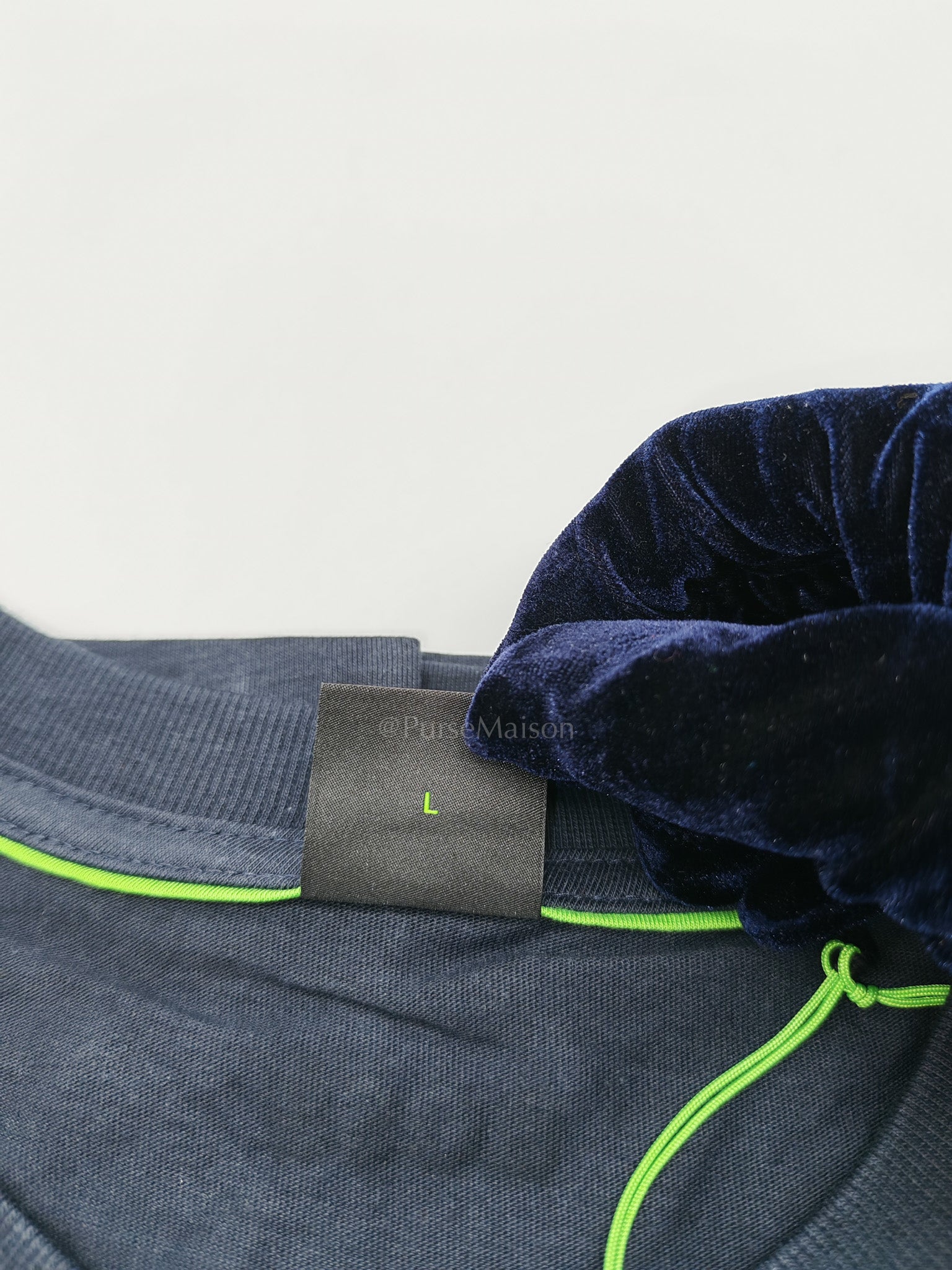 Jersey Cotton T-Shirt in Navy Blue for Men Size L
