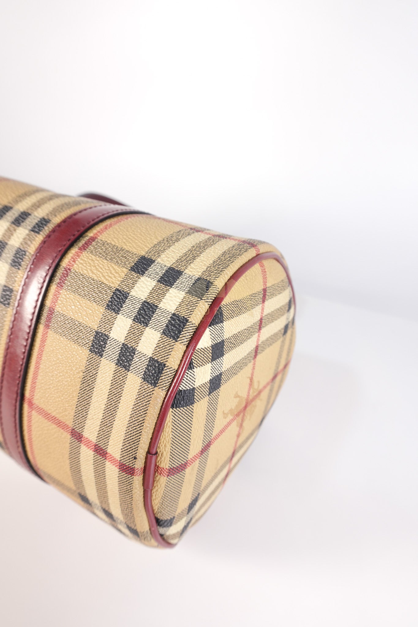 Boston Bag Haymarket Check Coated Canvas | Purse Maison Luxury Bags Shop