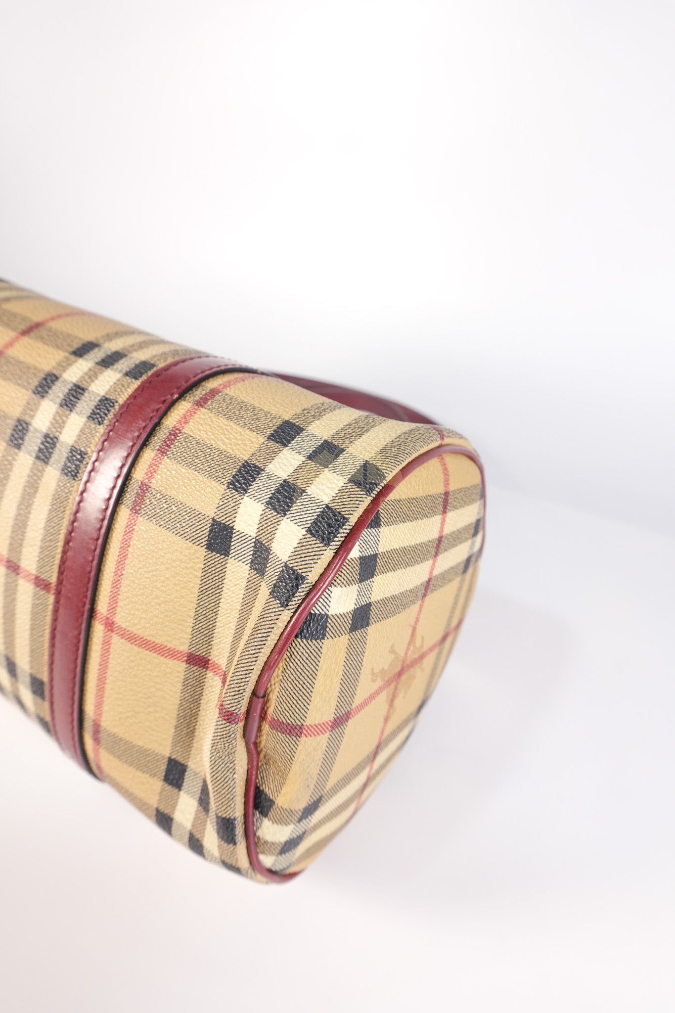 Boston Bag Haymarket Check Coated Canvas | Purse Maison Luxury Bags Shop