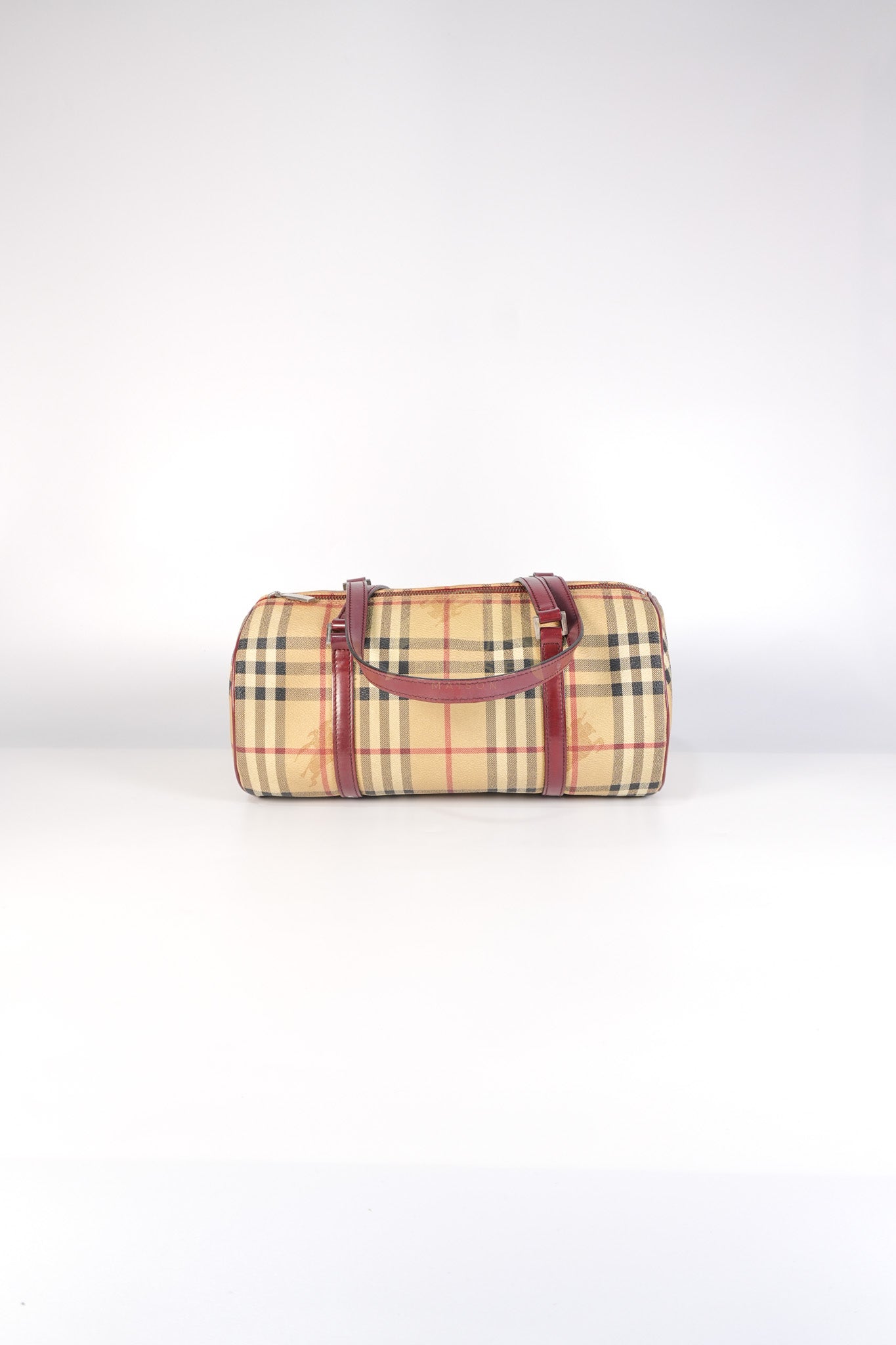 Boston Bag Haymarket Check Coated Canvas | Purse Maison Luxury Bags Shop