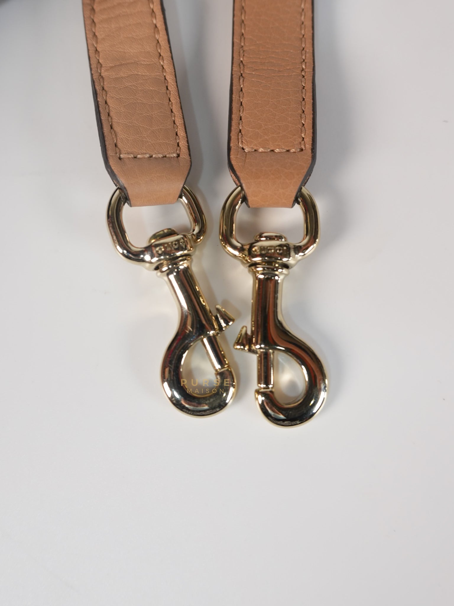 Boston Bamboo Top Handle Medium in Beige Calfskin Leather | Purse Maison Luxury Bags Shop