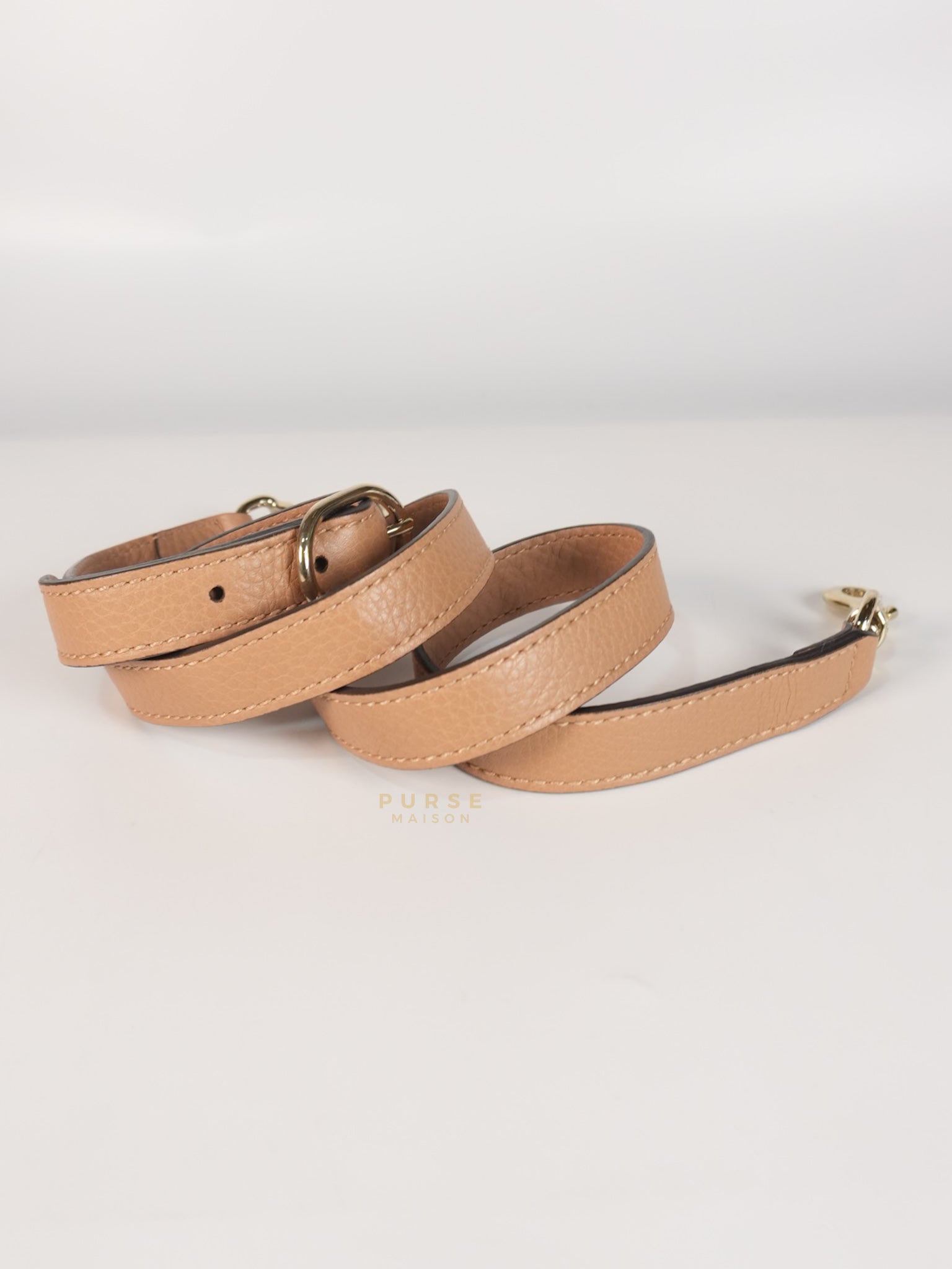 Boston Bamboo Top Handle Medium in Beige Calfskin Leather | Purse Maison Luxury Bags Shop