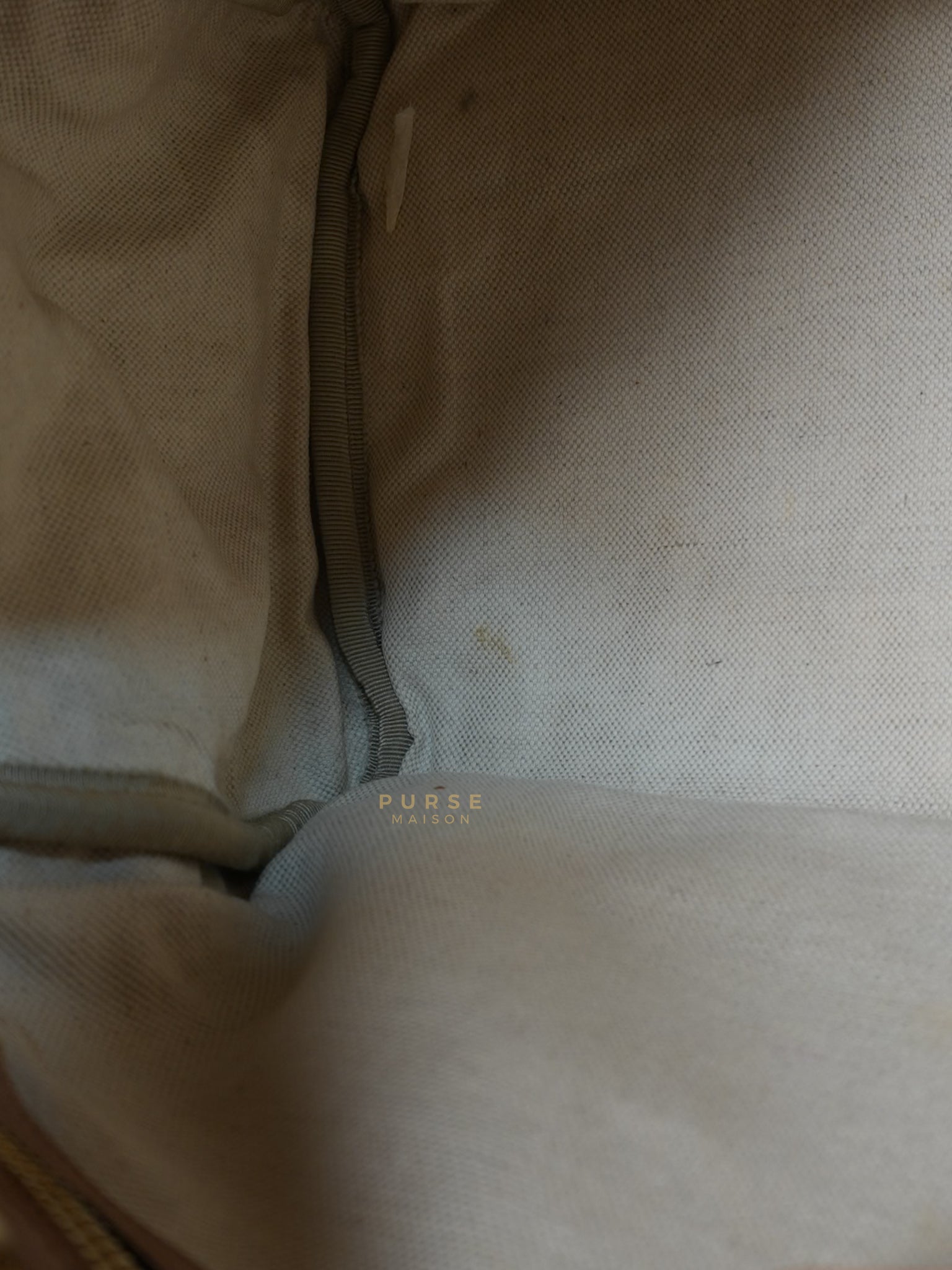 Boston Bamboo Top Handle Medium in Beige Calfskin Leather | Purse Maison Luxury Bags Shop