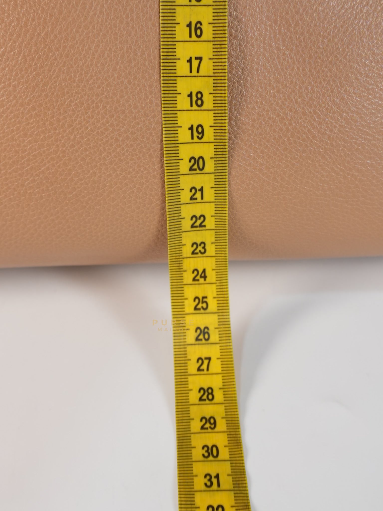 Boston Bamboo Top Handle Medium in Beige Calfskin Leather | Purse Maison Luxury Bags Shop