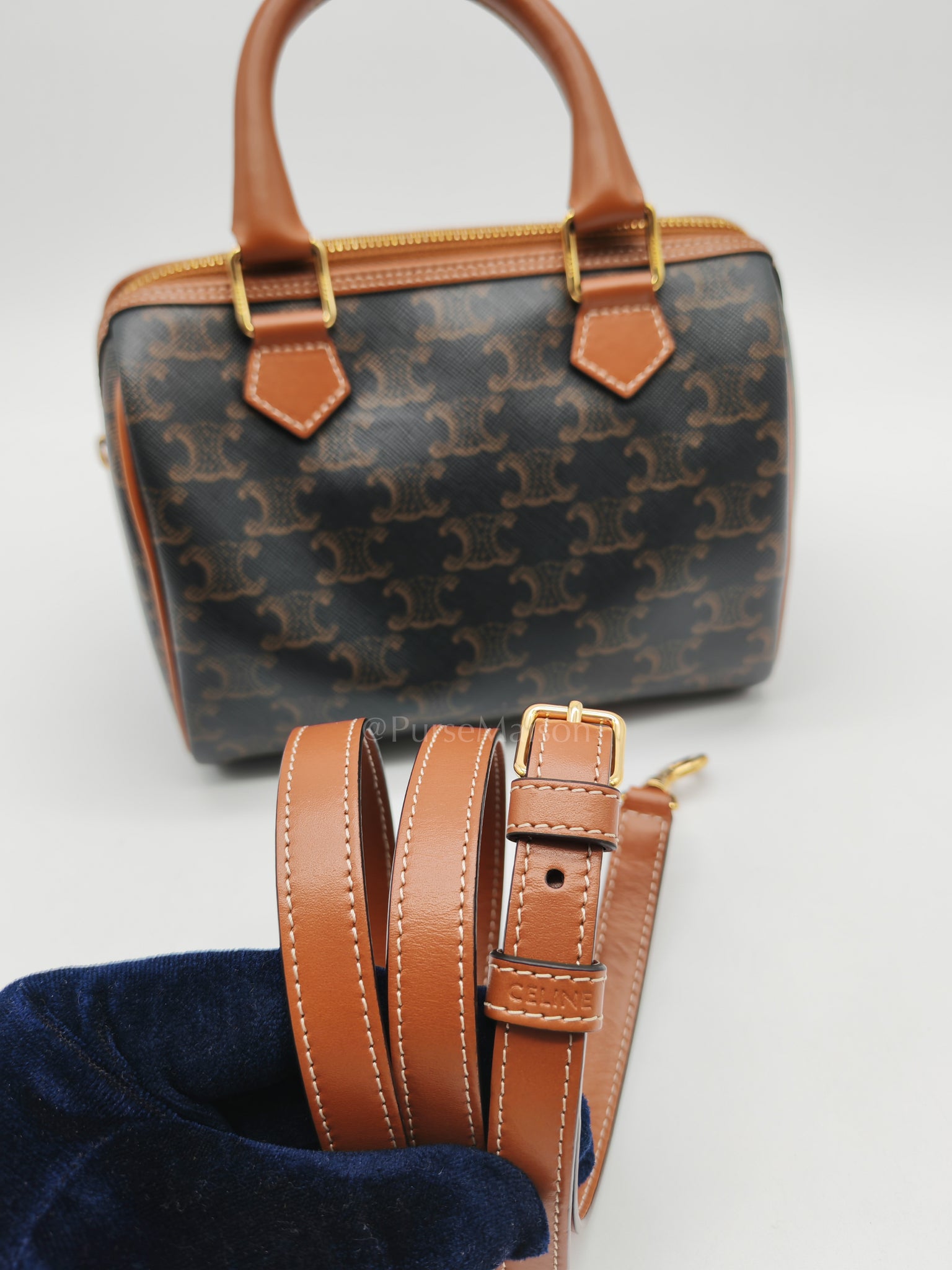 Boston Small in Monogram Canvas Crossbody Bag | Purse Maison Luxury Bags Shop