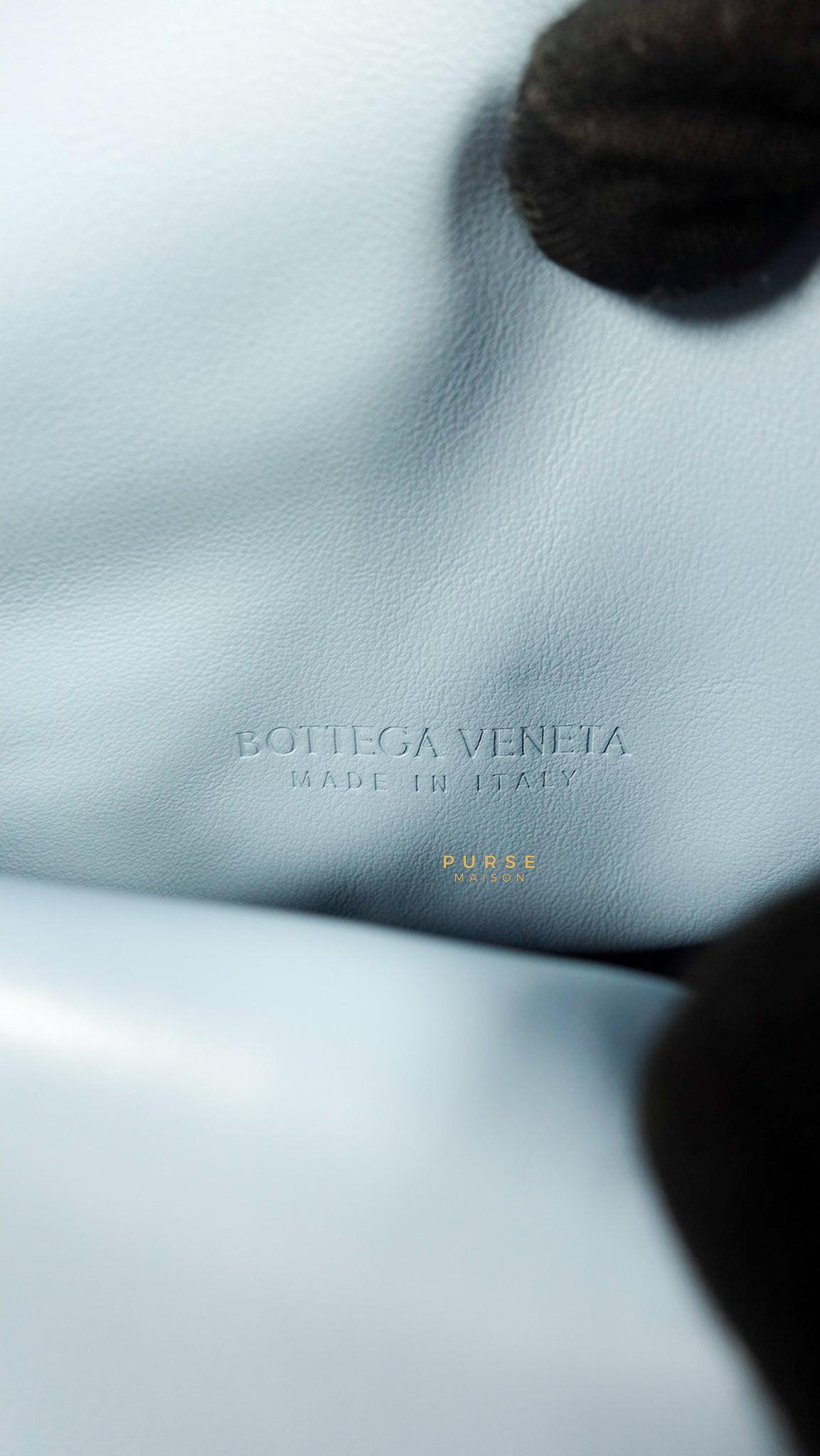 Bottega Veneta Triangle Fold Clutch (Light Blue)