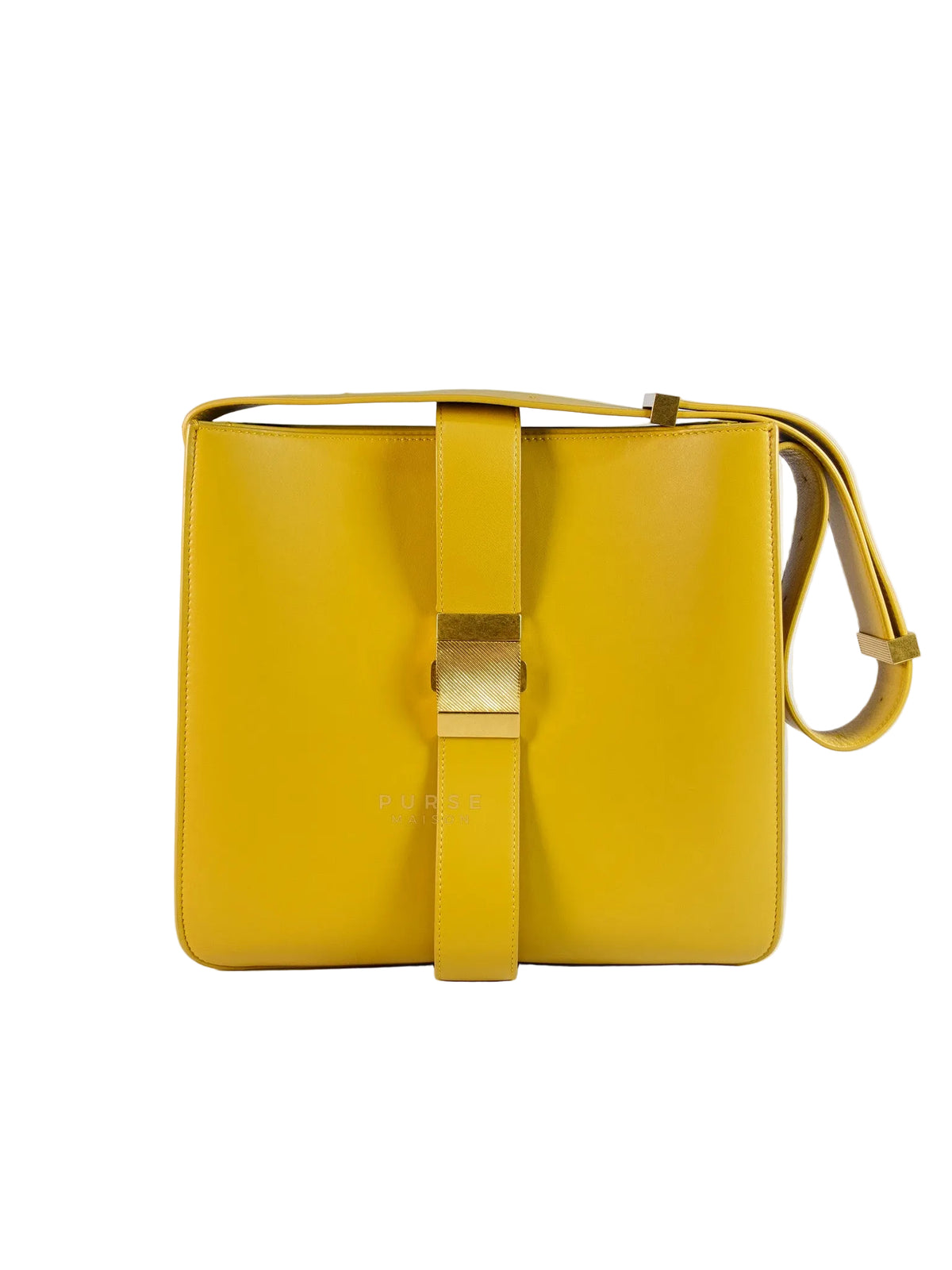 Marie Hand Bag Medium in Yellow Nappa Leather Gold Hardware | Purse Maison Luxury Bags Shop