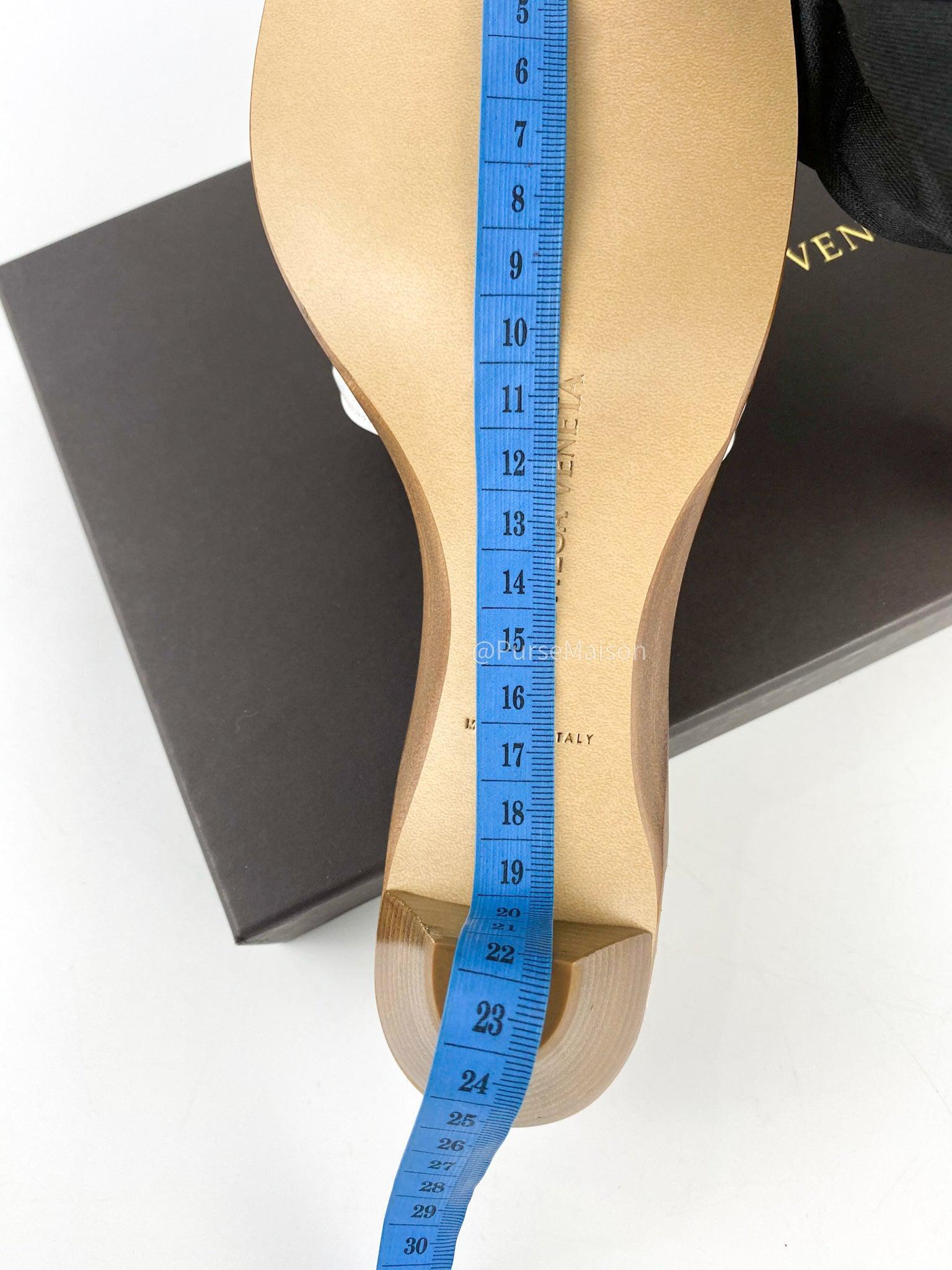 Bottega Veneta White Sandal Pelle S. Cuoio Stuoia Nappa (Size 38 EUR, 25cm)