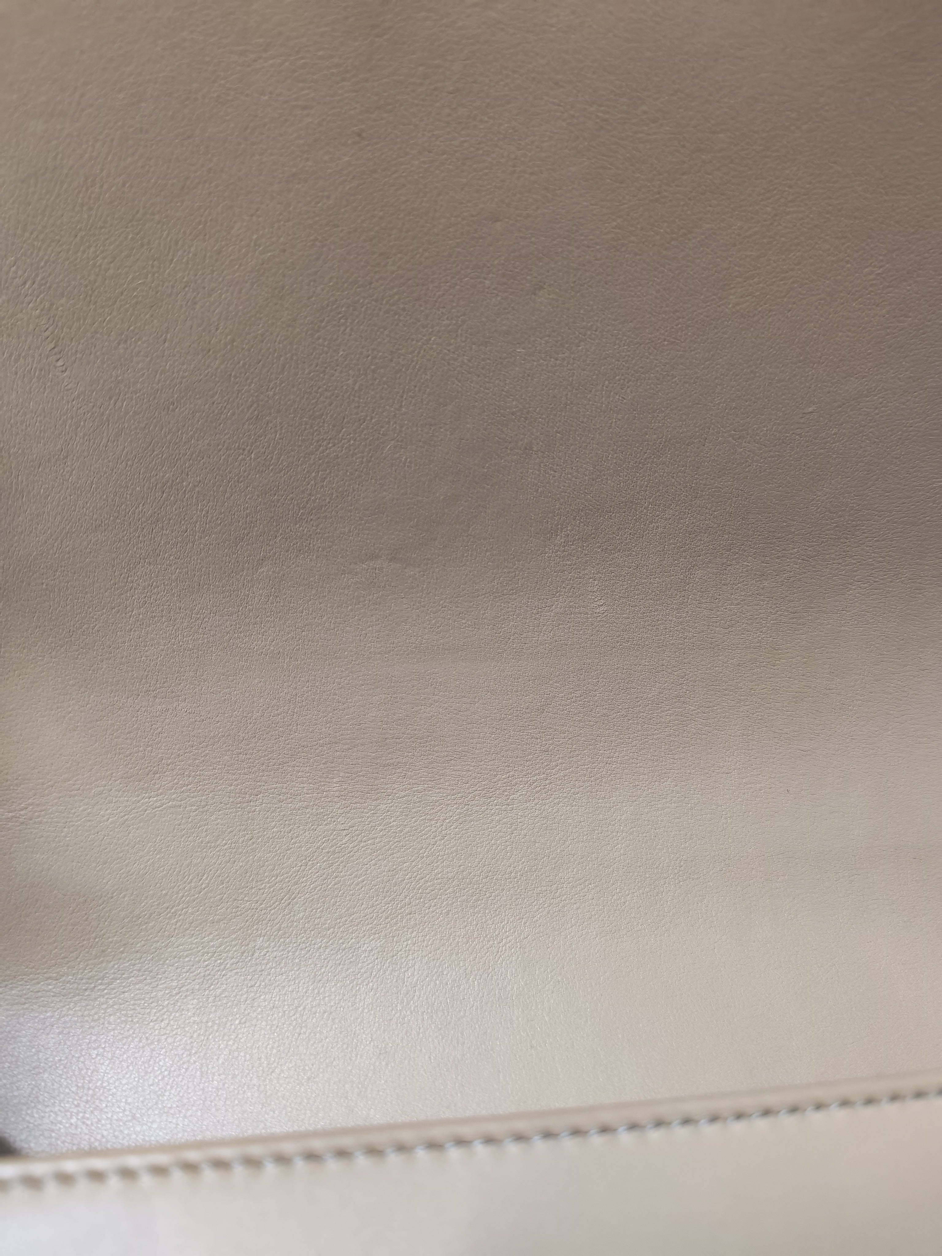 Boy Chevron Beige in Calfskin Leather and Ruthenium Hardware Series 22 | Purse Maison Luxury Bags Shop