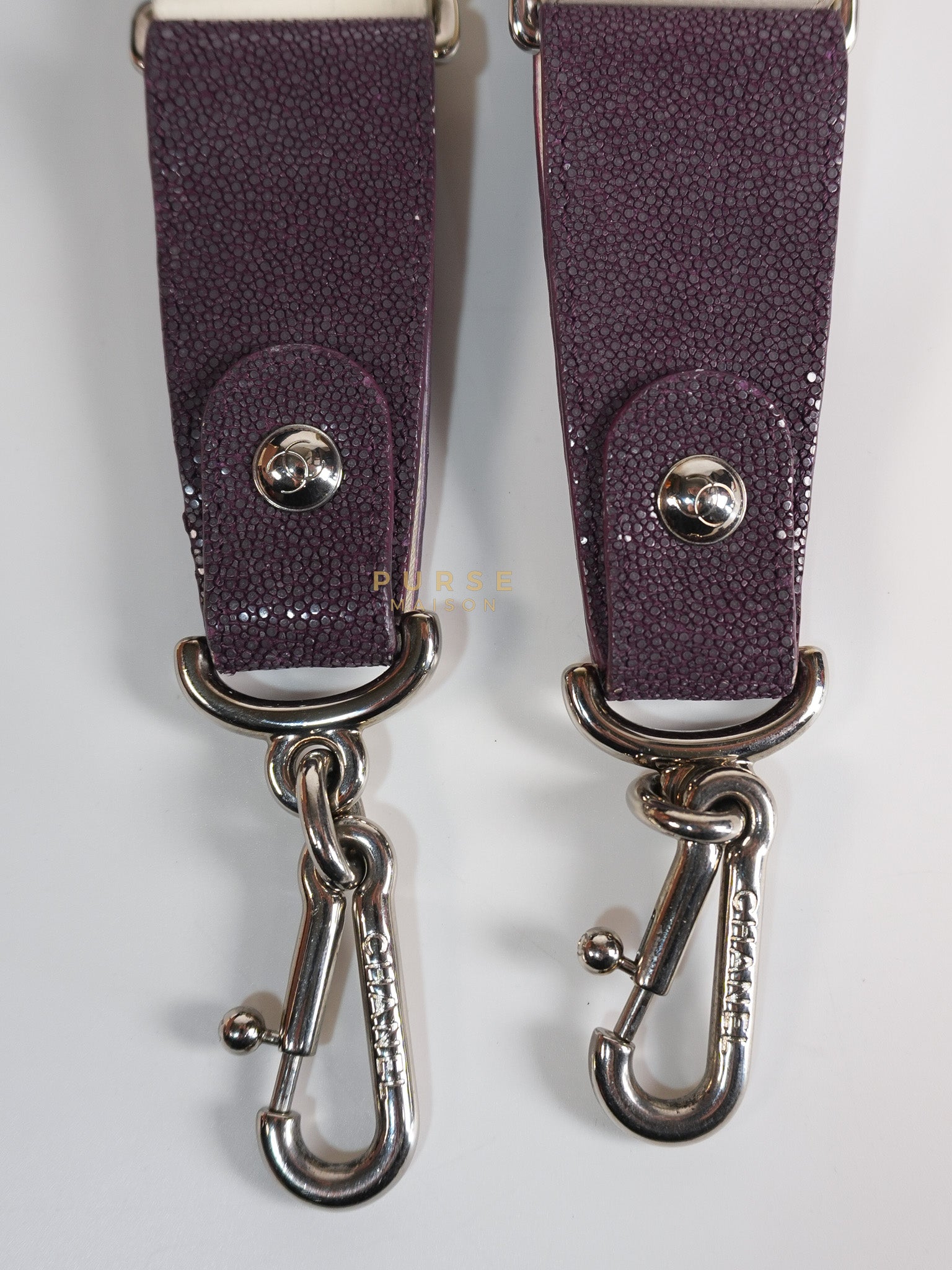 Boy Galuchat Mini Flap Bag in White Quilted Lambskin Leather & Silver Hardware Series 16 | Purse Maison Luxury Bags Shop