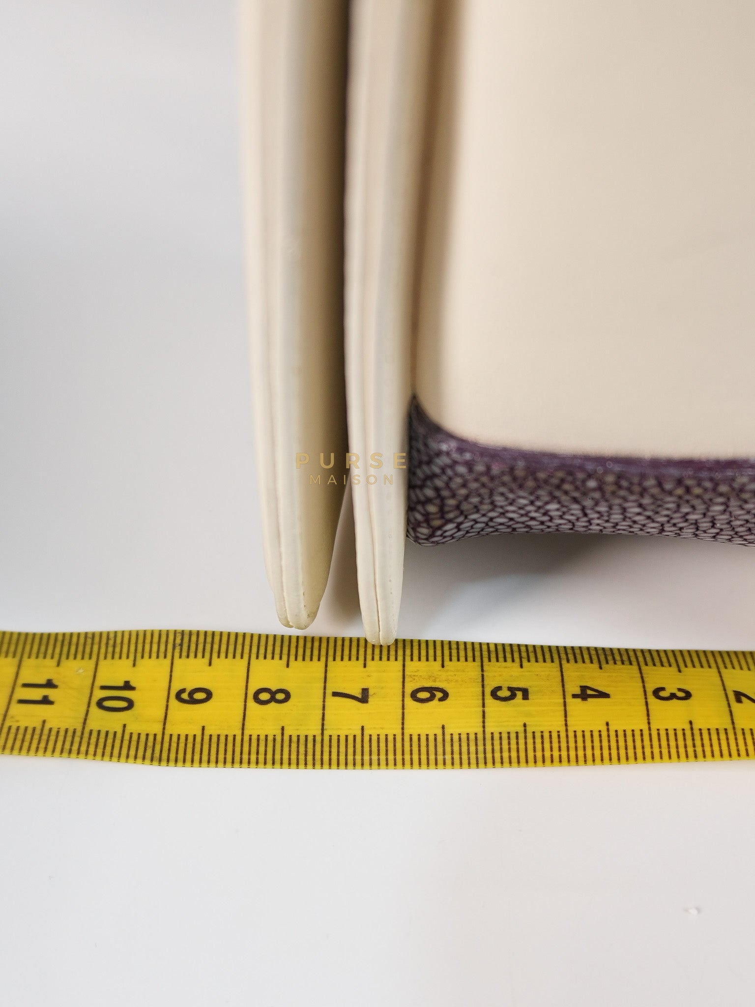 Boy Galuchat Mini Flap Bag in White Quilted Lambskin Leather & Silver Hardware Series 16 | Purse Maison Luxury Bags Shop