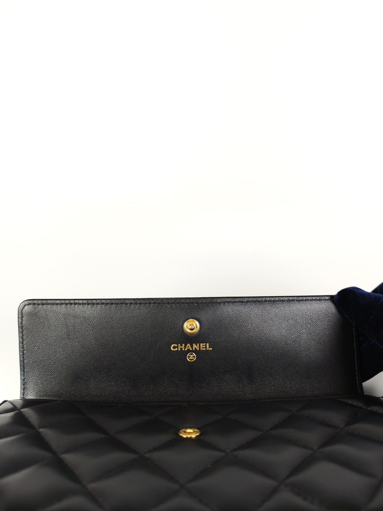 Boy Long Wallet in Black Quilted Lambskin Leather and Aged Gold Hardware Series 27 | Purse Maison Luxury Bags Shop