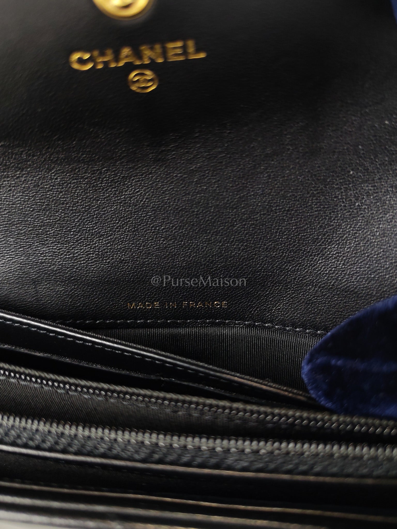 Boy Long Wallet in Black Quilted Lambskin Leather and Aged Gold Hardware Series 27 | Purse Maison Luxury Bags Shop