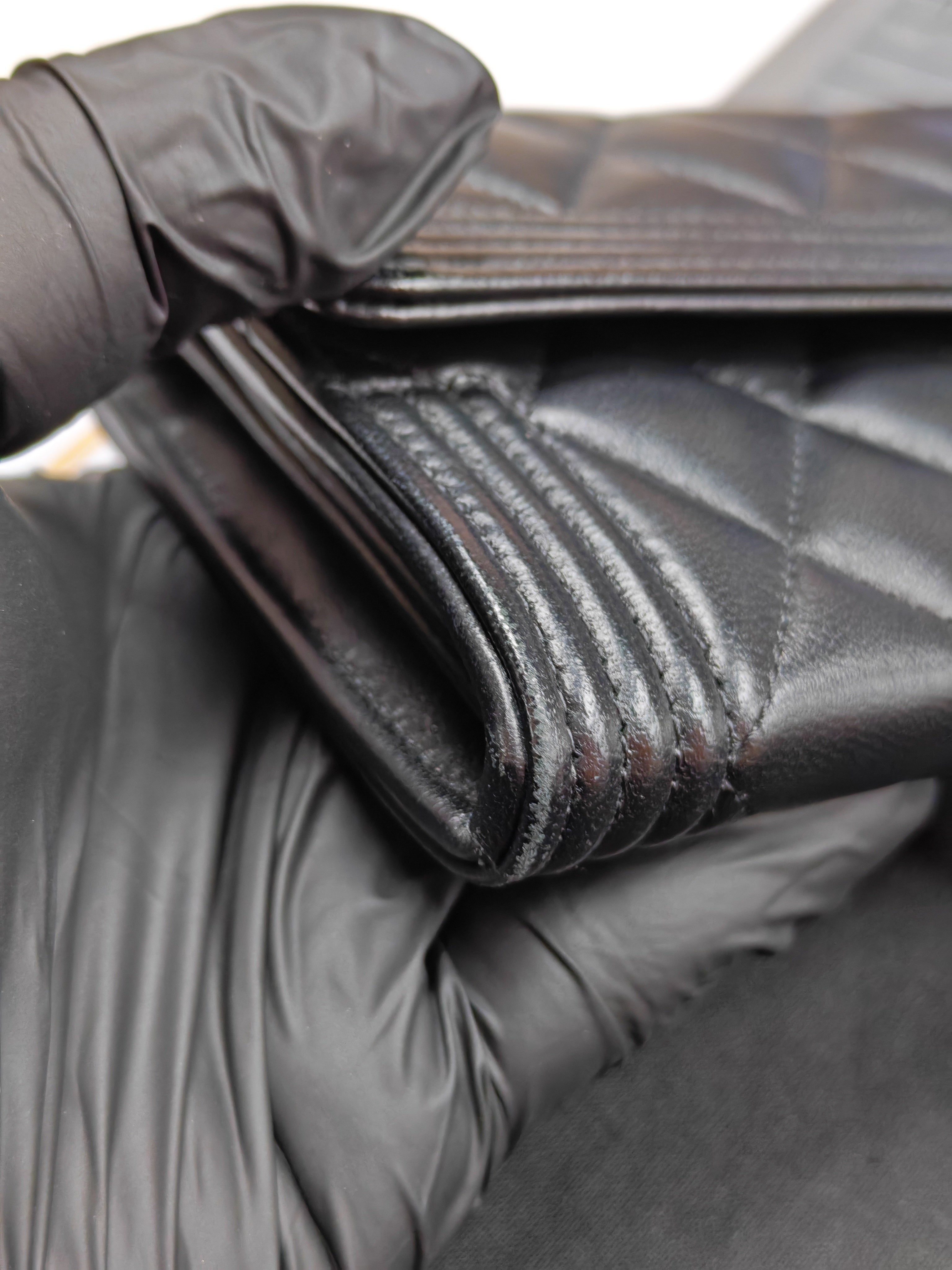 Boy Long Wallet in Black Quilted Lambskin Leather and Aged Gold Hardware Series 27 | Purse Maison Luxury Bags Shop