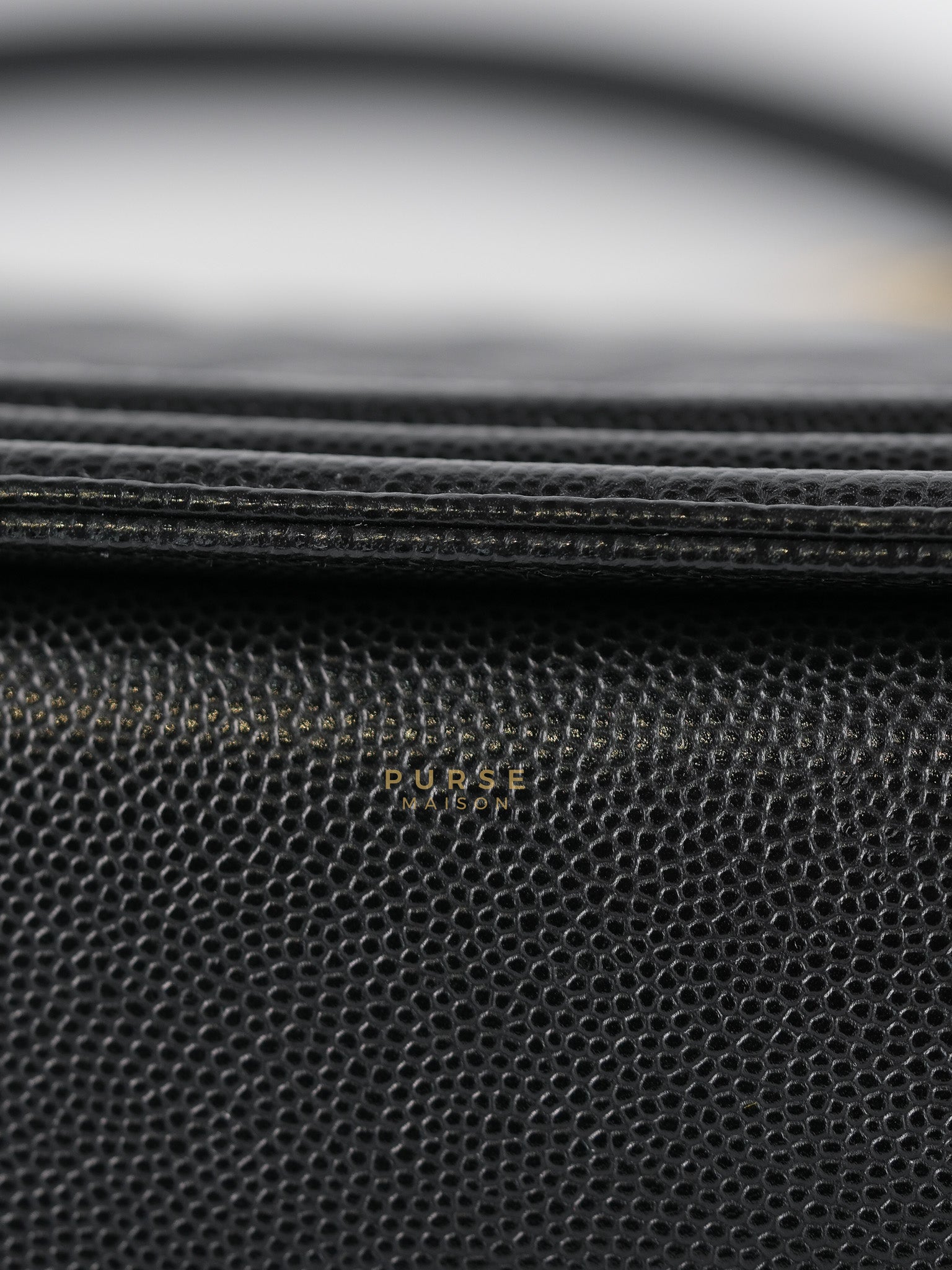 Boy Medium in Black Caviar Leather Aged Gold Hardware (Series 27) | Purse Maison Luxury Bags Shop