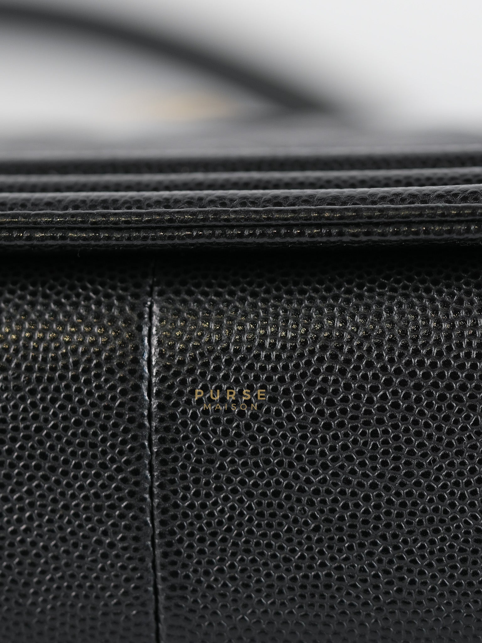 Boy Medium in Black Caviar Leather Aged Gold Hardware (Series 27) | Purse Maison Luxury Bags Shop