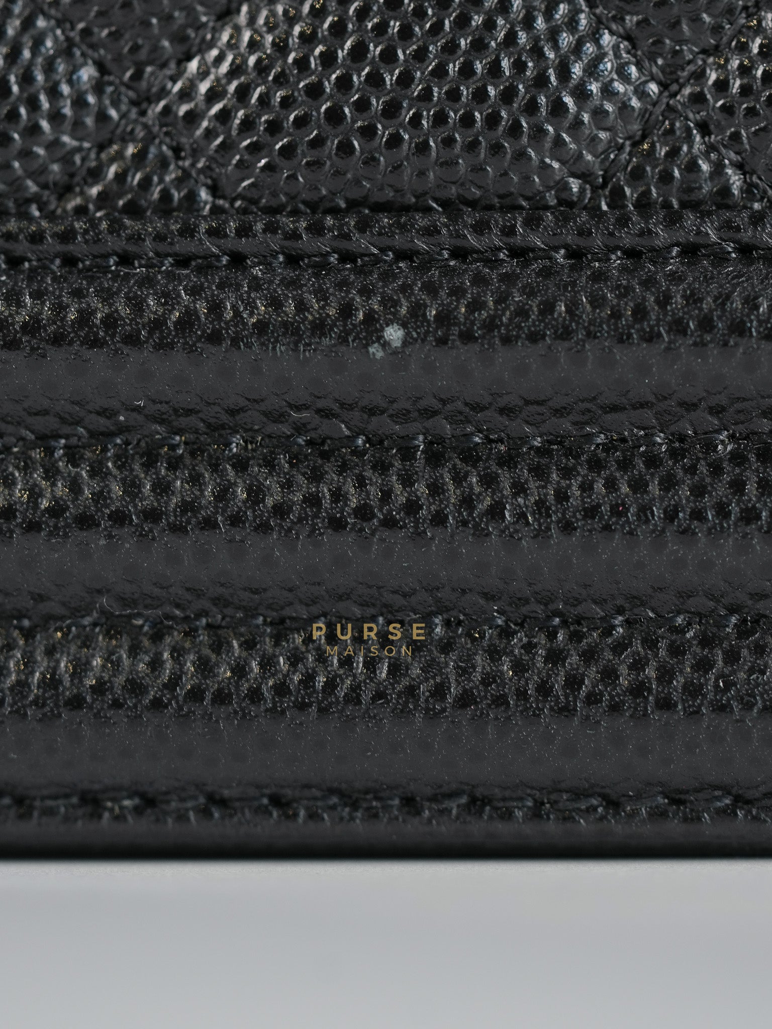 Boy Medium in Black Caviar Leather Aged Gold Hardware (Series 27) | Purse Maison Luxury Bags Shop