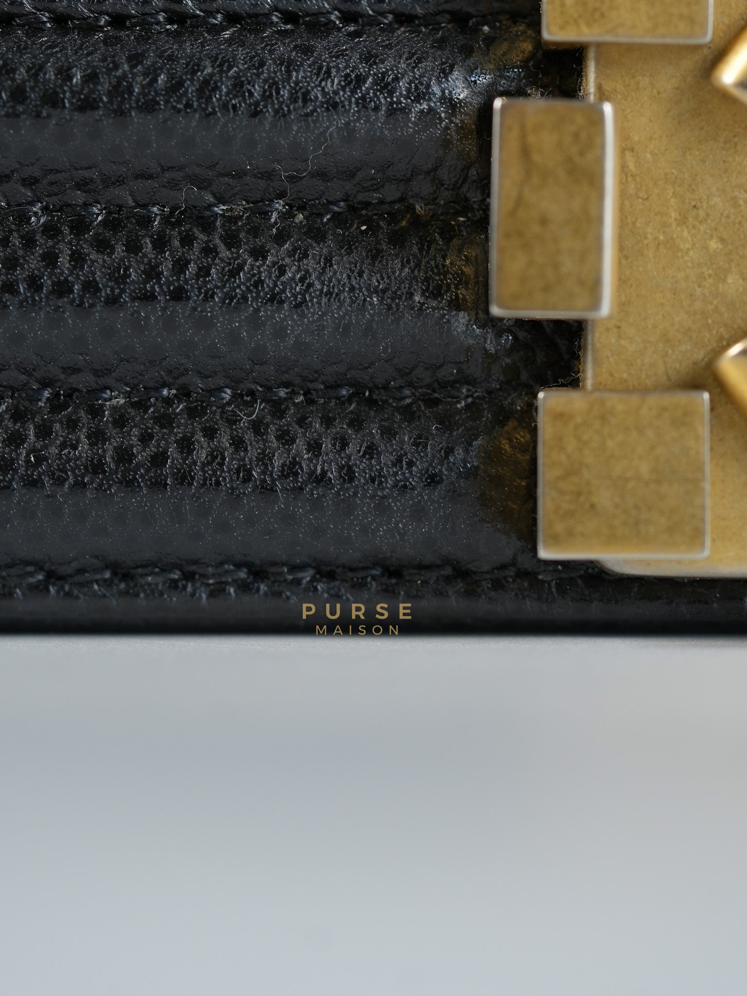 Boy Medium in Black Caviar Leather Aged Gold Hardware (Series 27) | Purse Maison Luxury Bags Shop