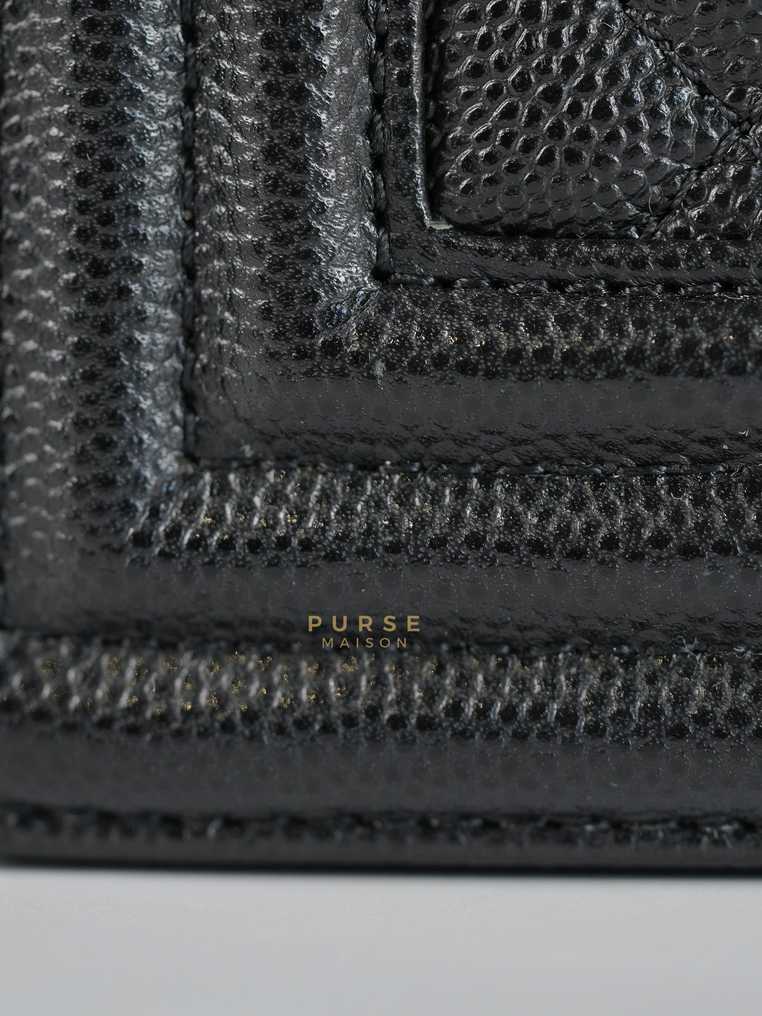 Boy Medium in Black Caviar Leather Aged Gold Hardware (Series 27) | Purse Maison Luxury Bags Shop