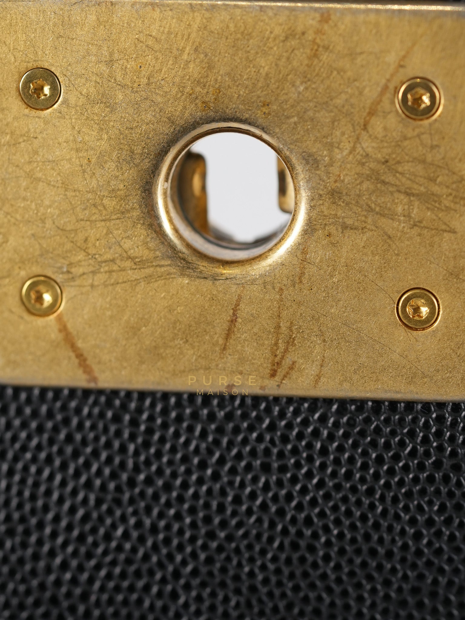 Boy Medium in Black Caviar Leather Aged Gold Hardware (Series 27) | Purse Maison Luxury Bags Shop