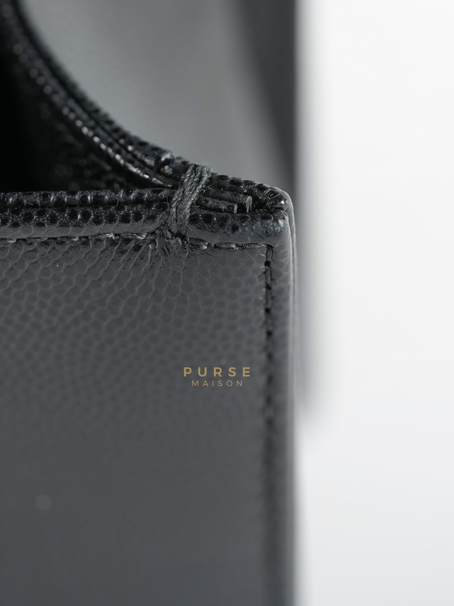 Boy Medium in Black Caviar Leather Aged Gold Hardware (Series 27) | Purse Maison Luxury Bags Shop